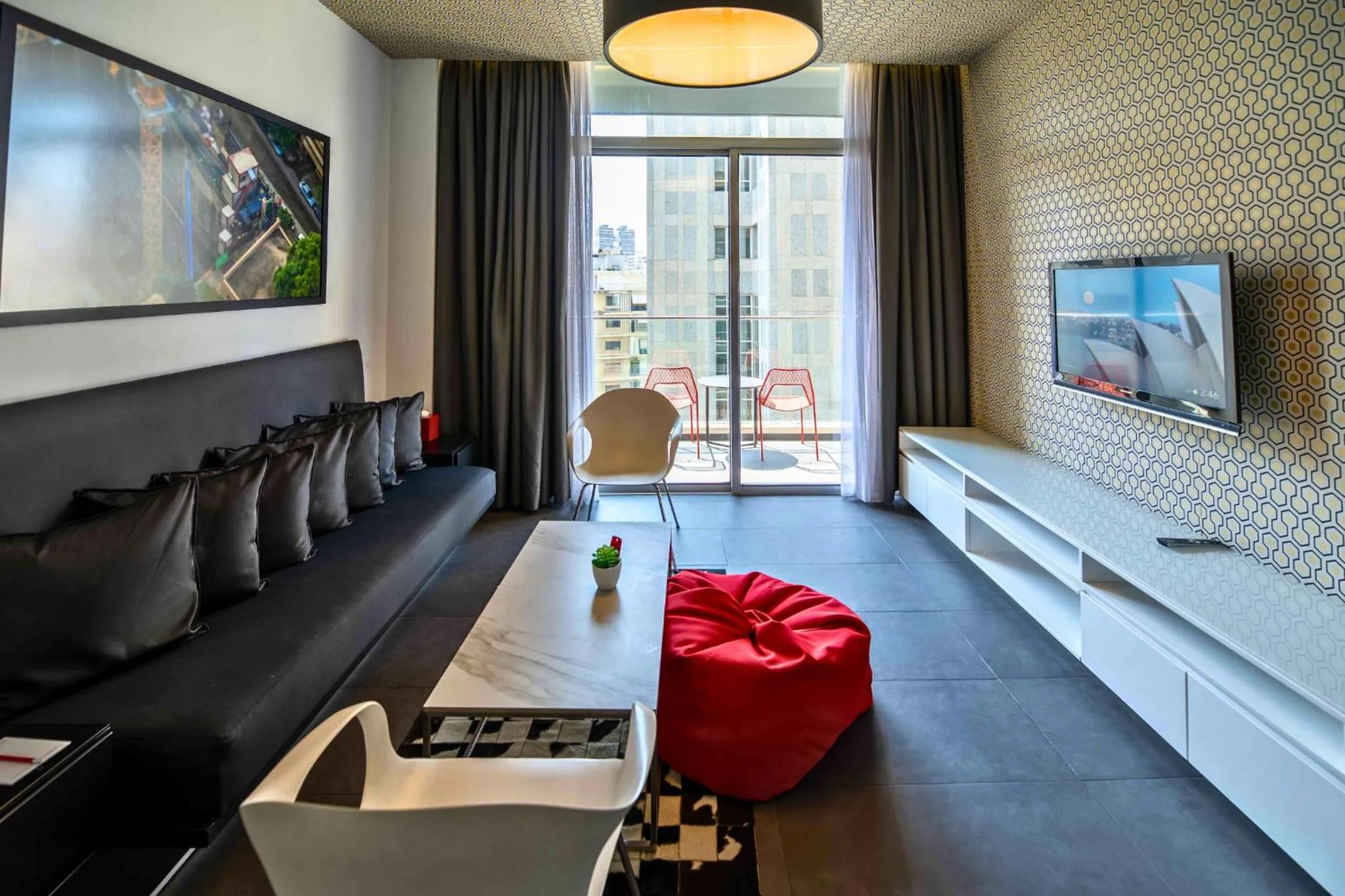 Living room in The Smallville Hotel