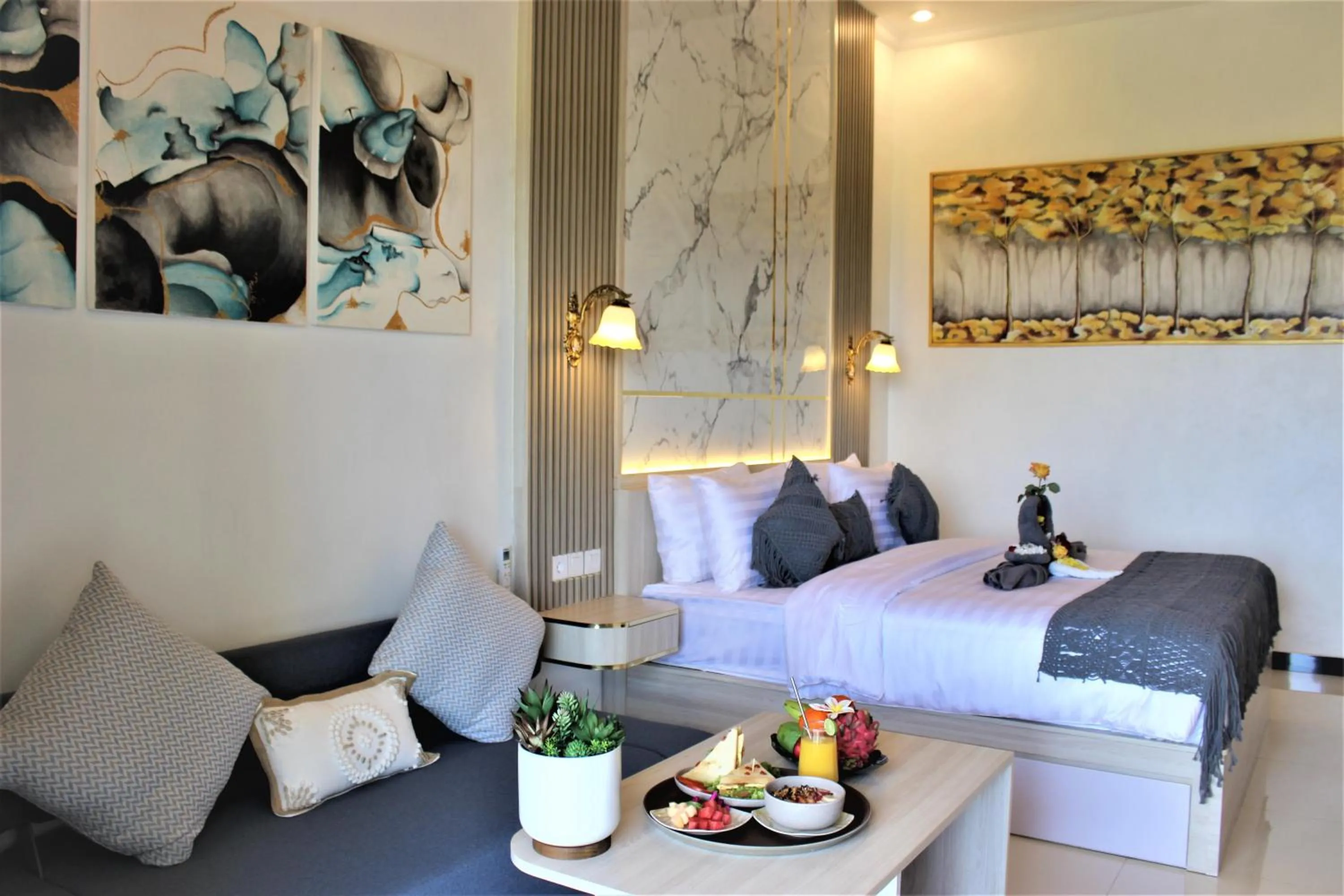 Living room, Bed in Reynten Hill