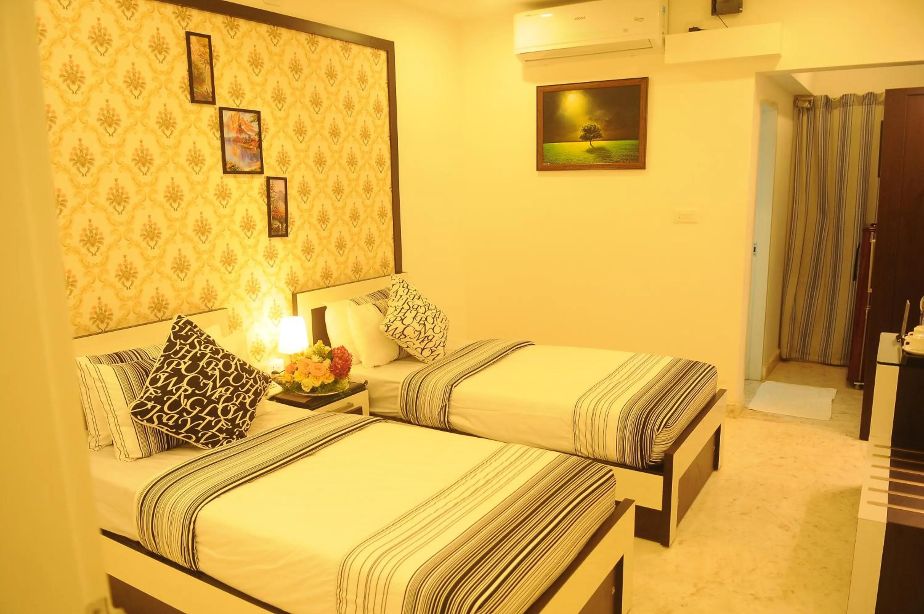 Bed in Blue Nile Beach Resort