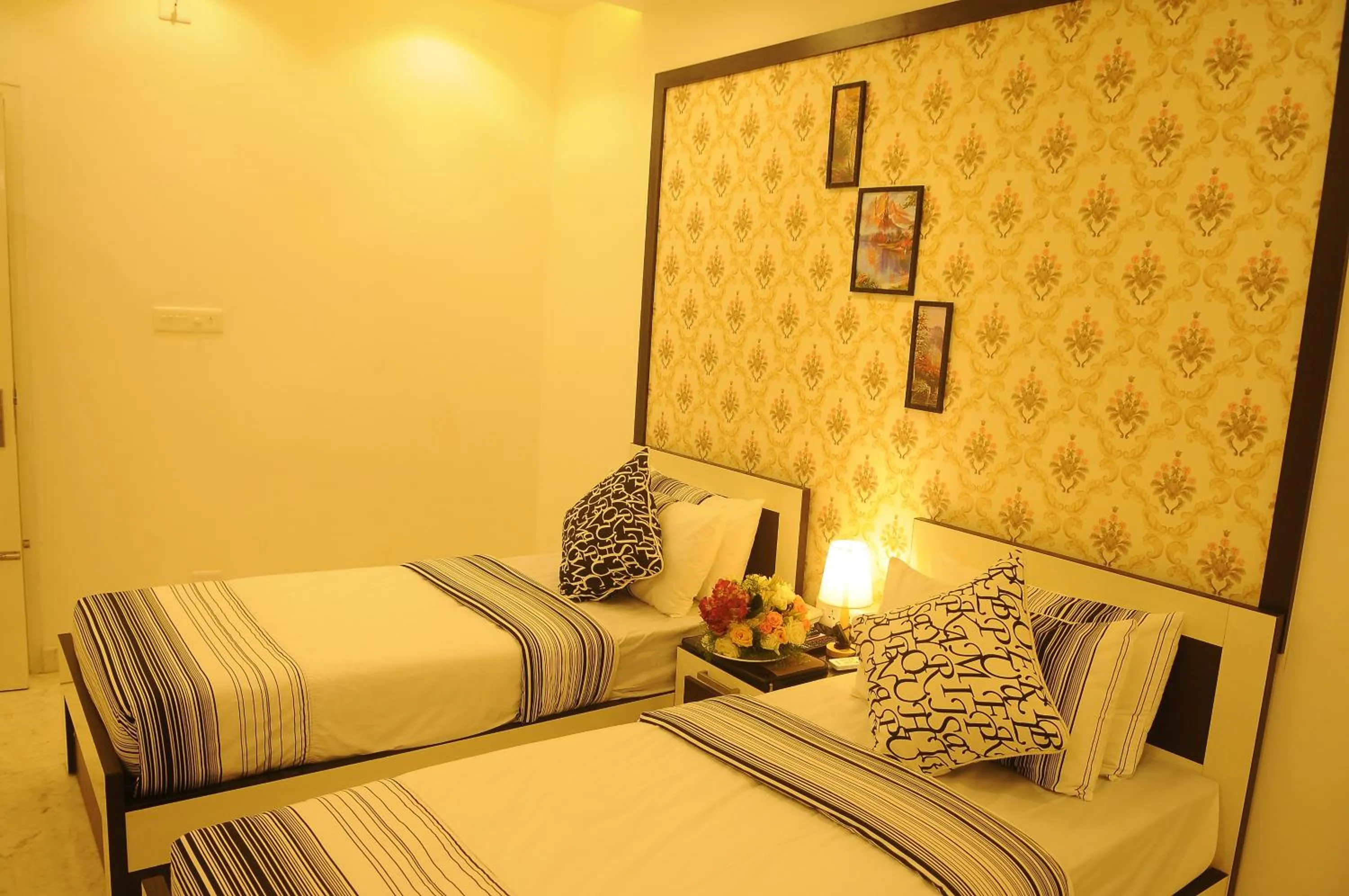 Bed in Blue Nile Beach Resort