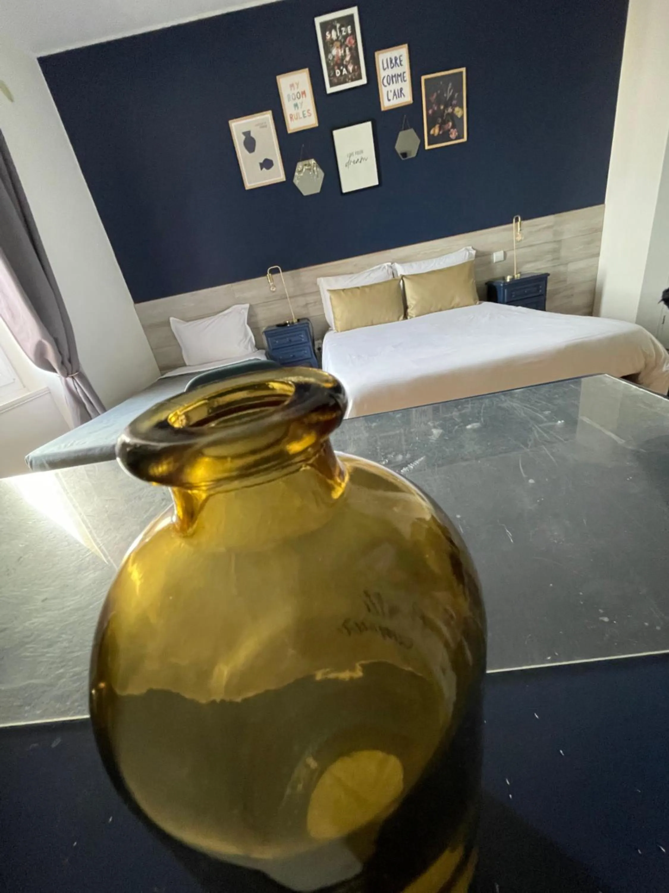 Bed in Hotel Abat Jour