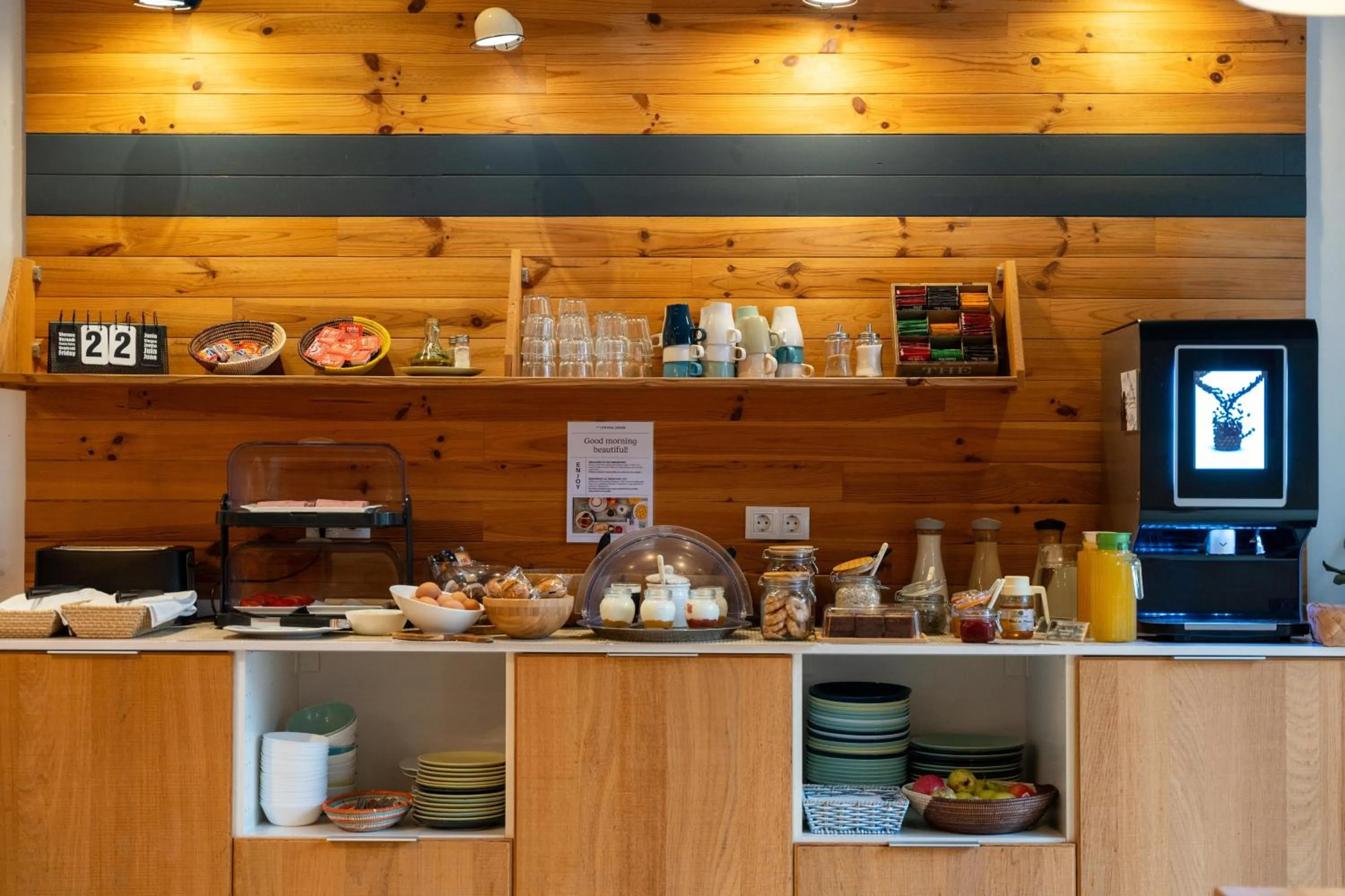 Buffet breakfast in The Central House Barcelona Gracia