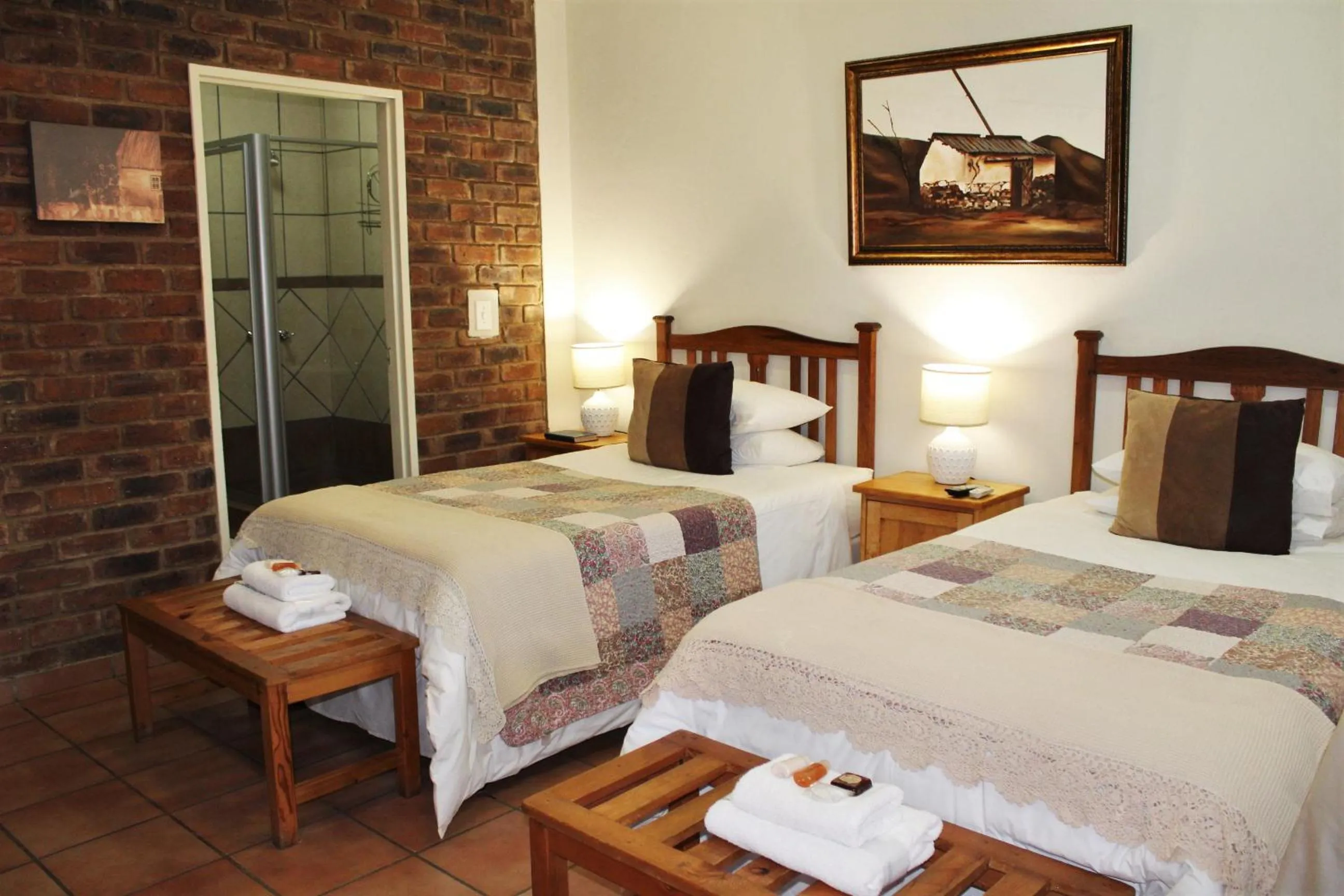 Bed in Ngwenya Boutique Hotel