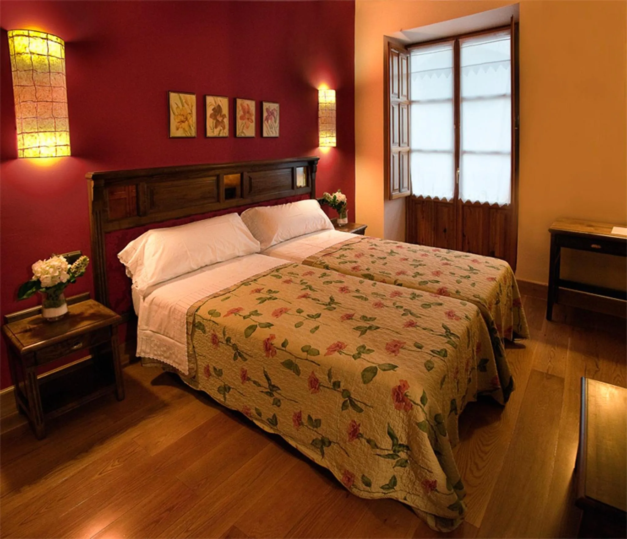 Bed in Villa Ferrera Posada Rural