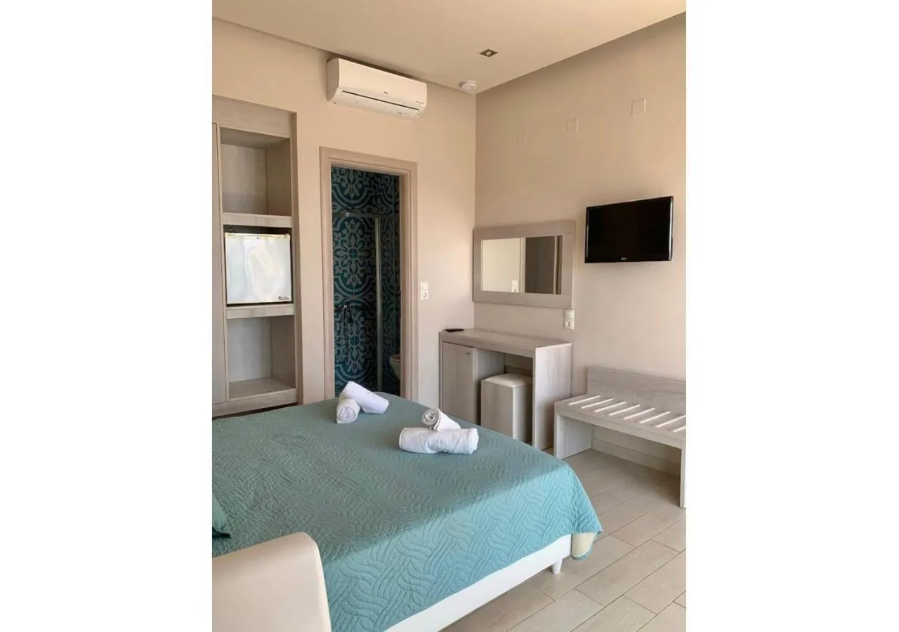 Bedroom, Bed in Saradari Beach Hotel - Adults Only