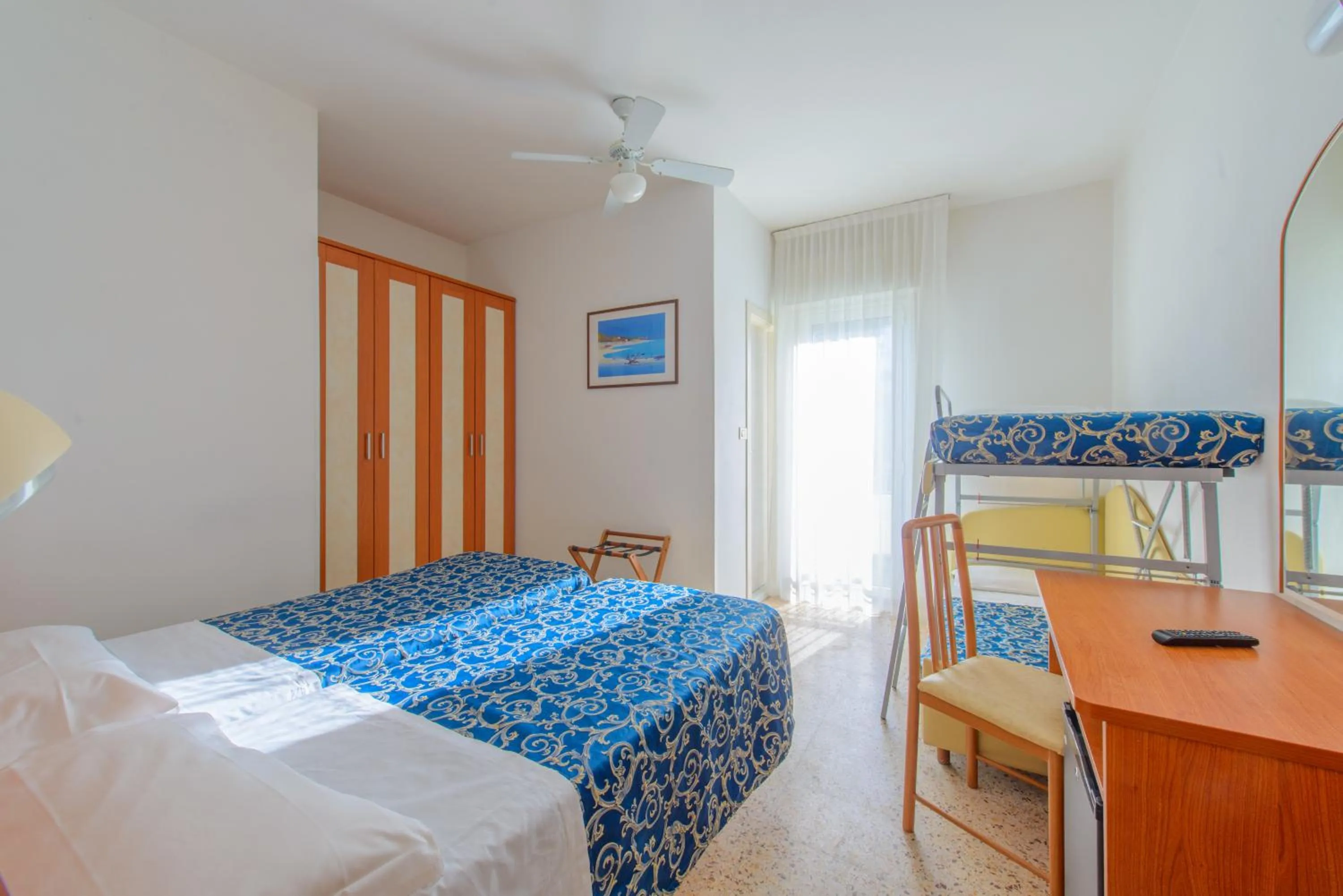 Bed in Hotel San Marino