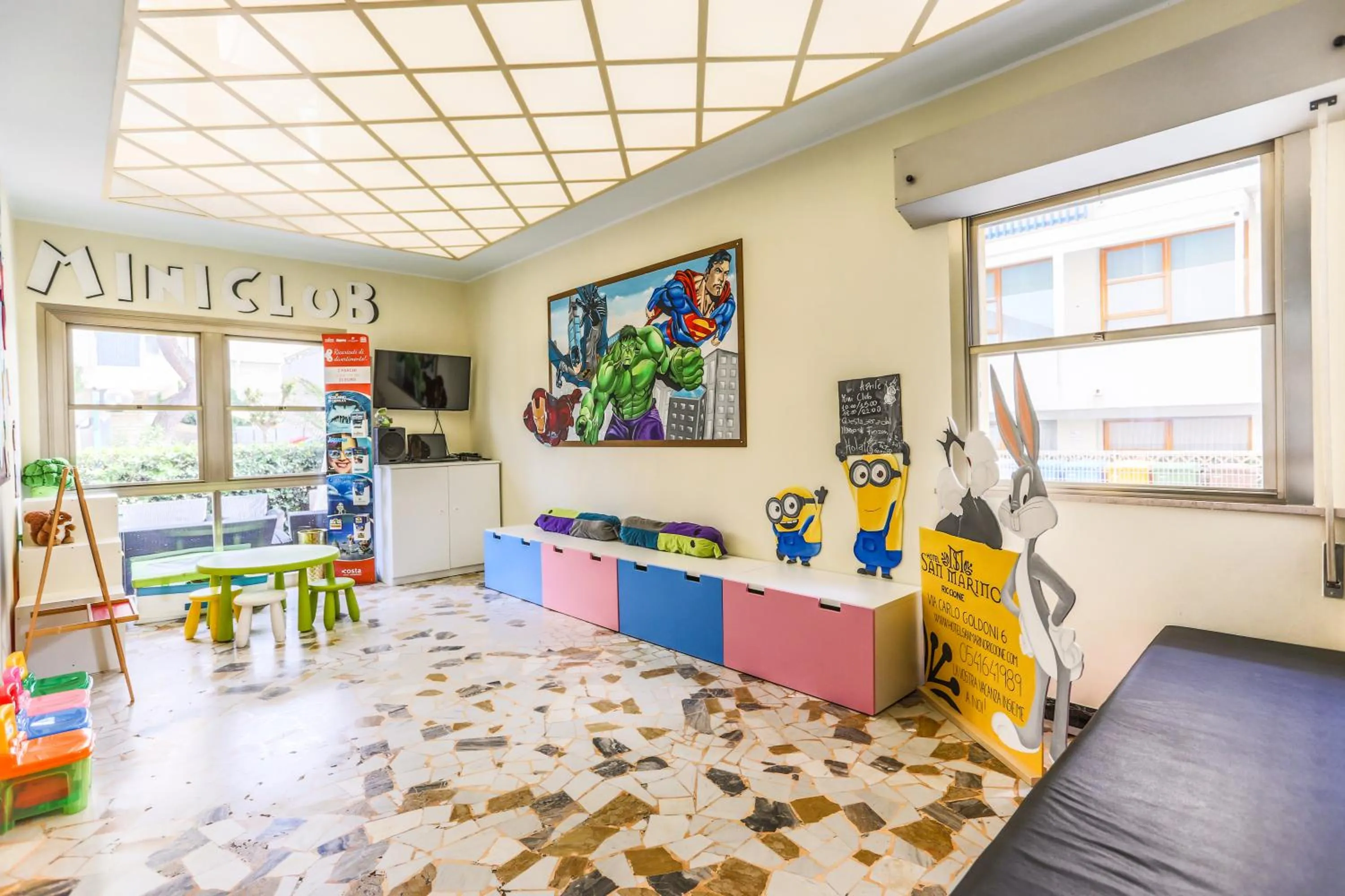 Communal lounge/ TV room in Hotel San Marino