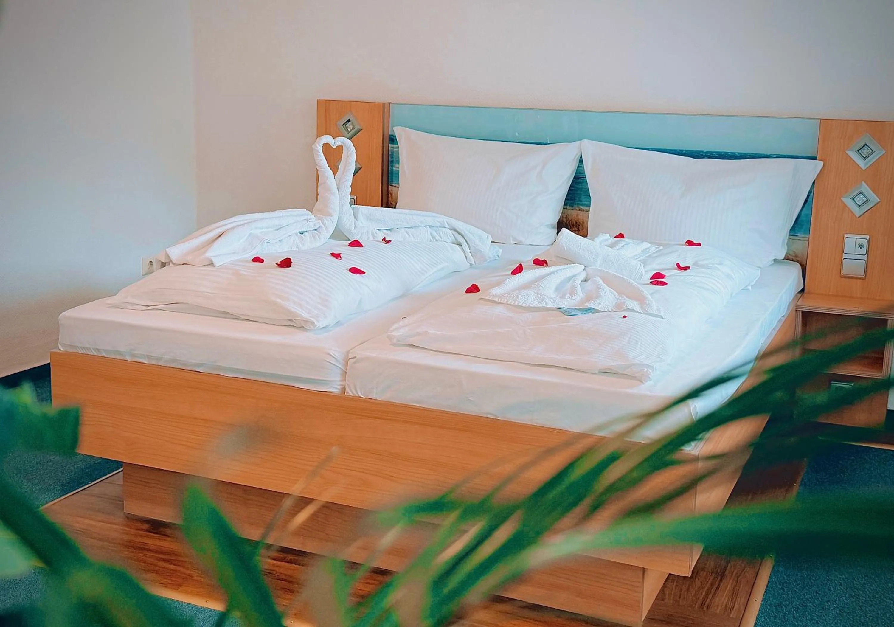 Bed in Hotel Granitz