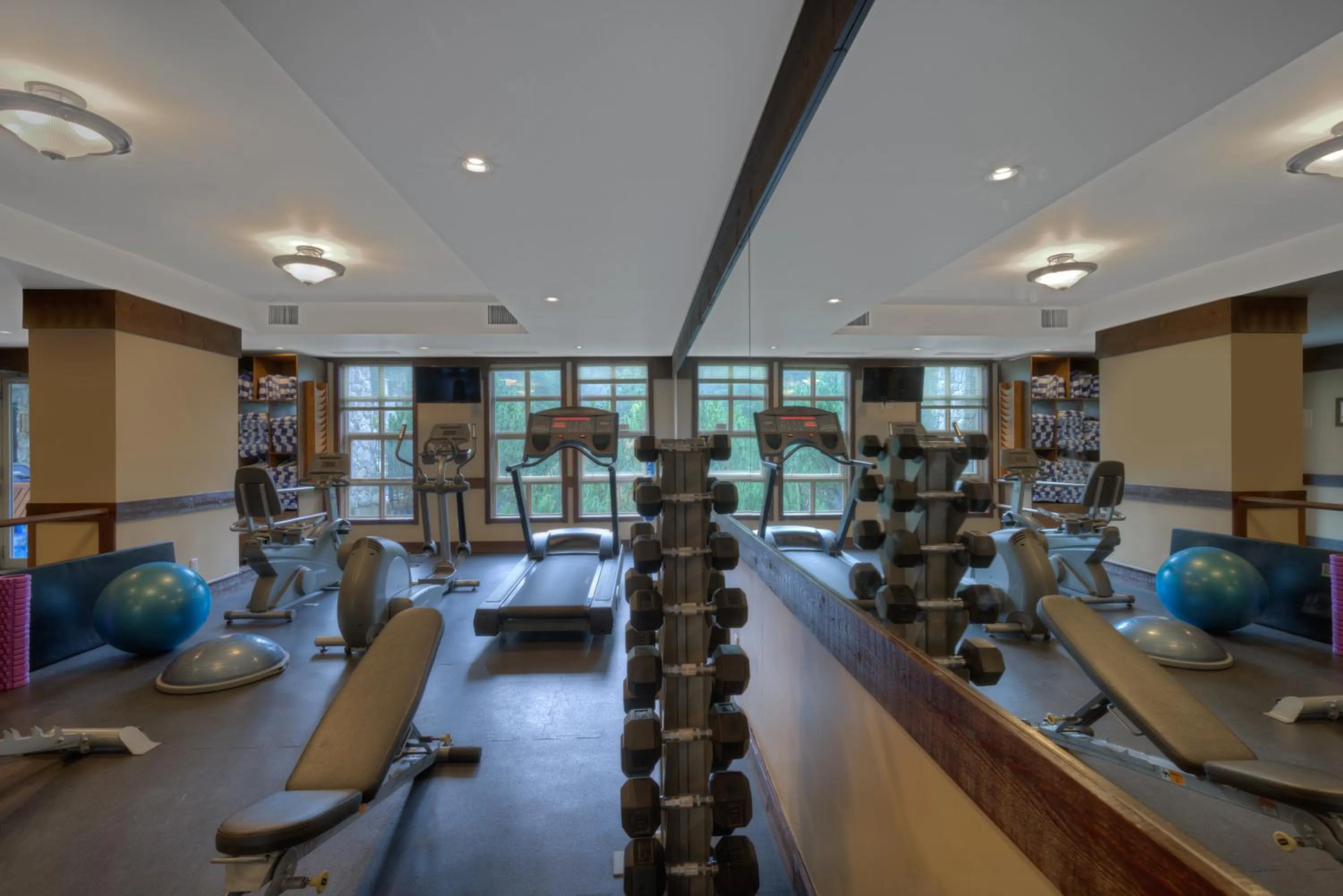 Fitness centre/facilities in Blackcomb Springs Suites by CLIQUE