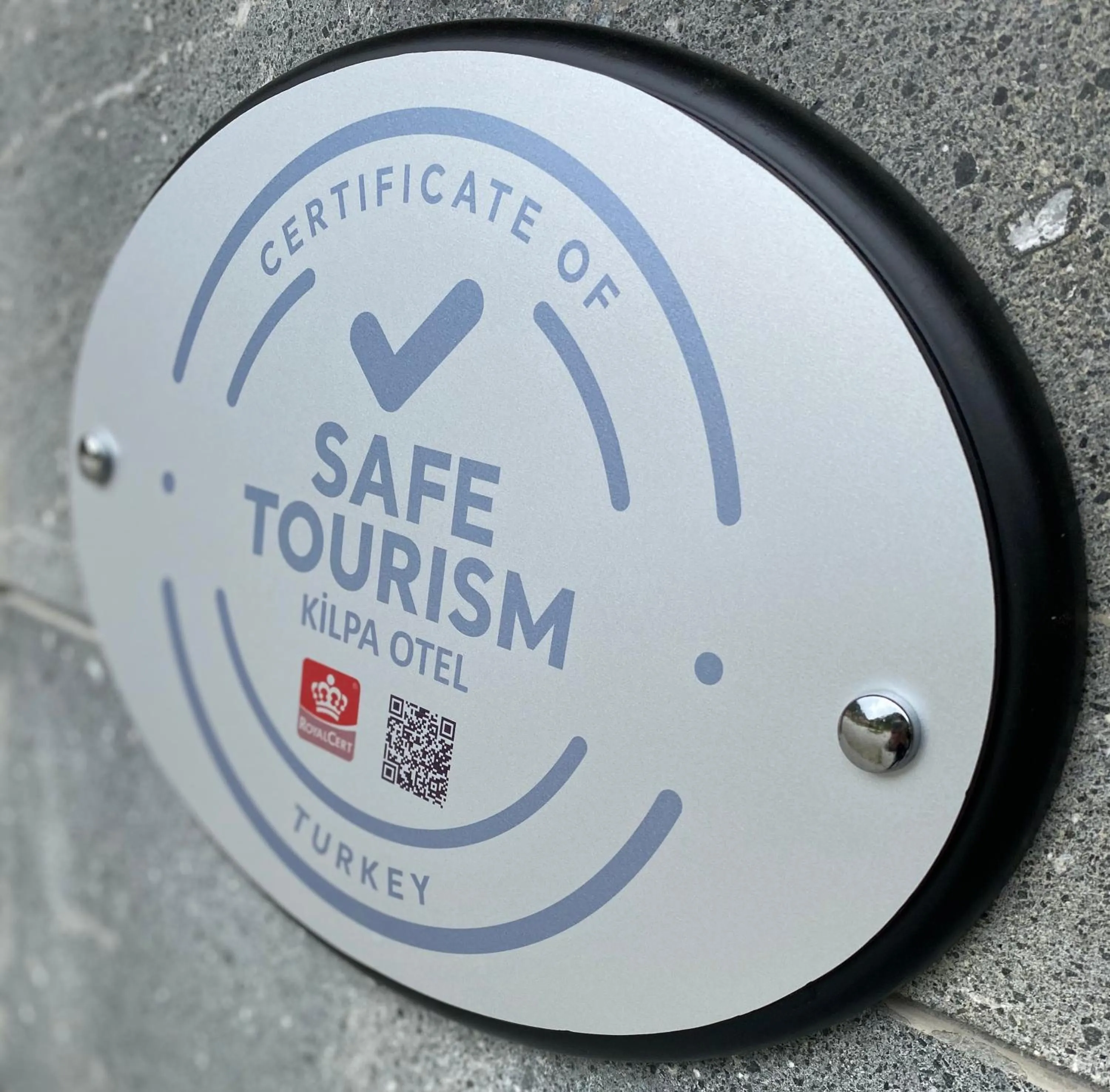 Logo/Certificate/Sign in Kilpa Hotel