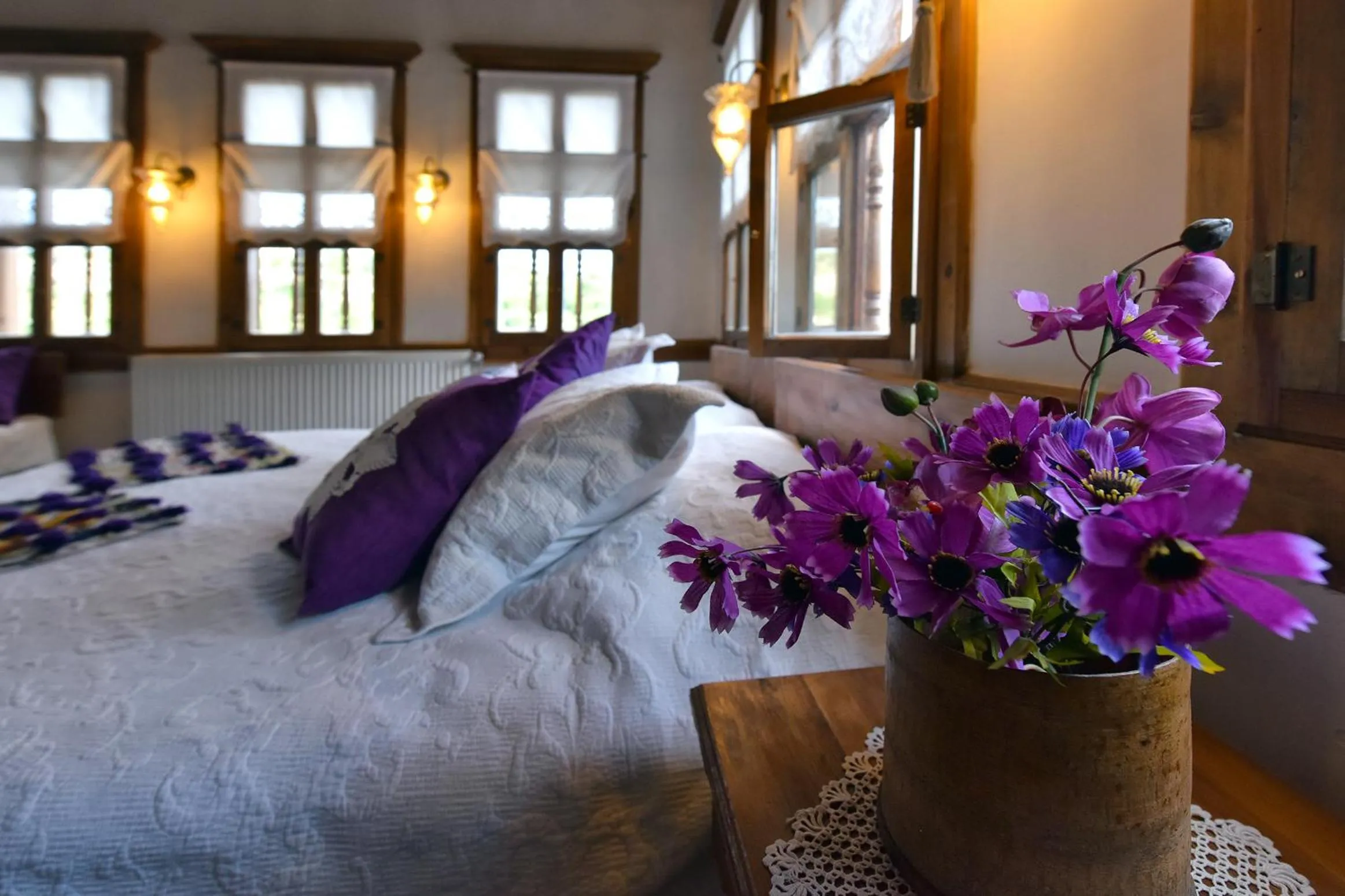 Decorative detail, Bed in Dadibra Konak Hotel