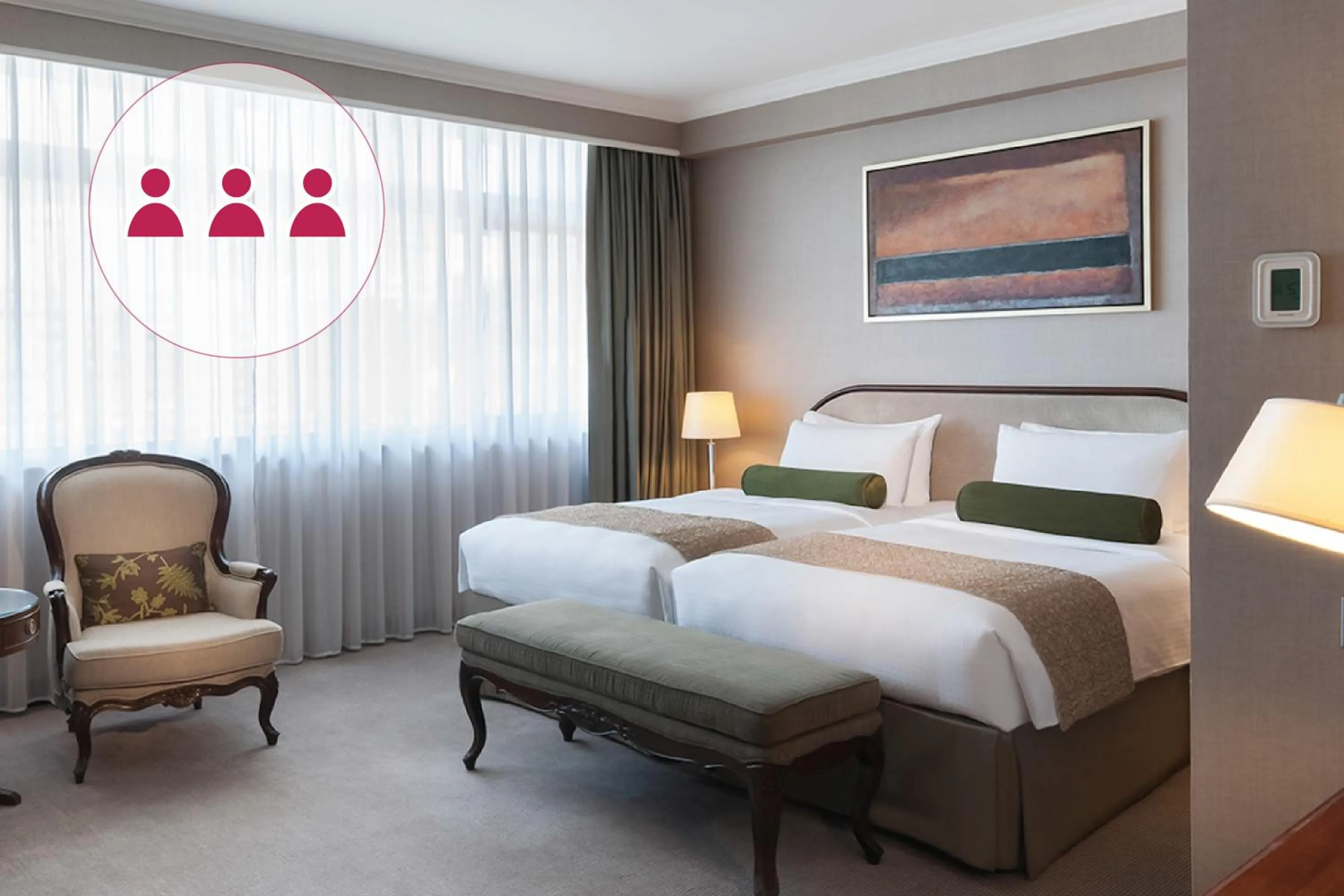 Bedroom, Bed in Marco Polo Hongkong Hotel