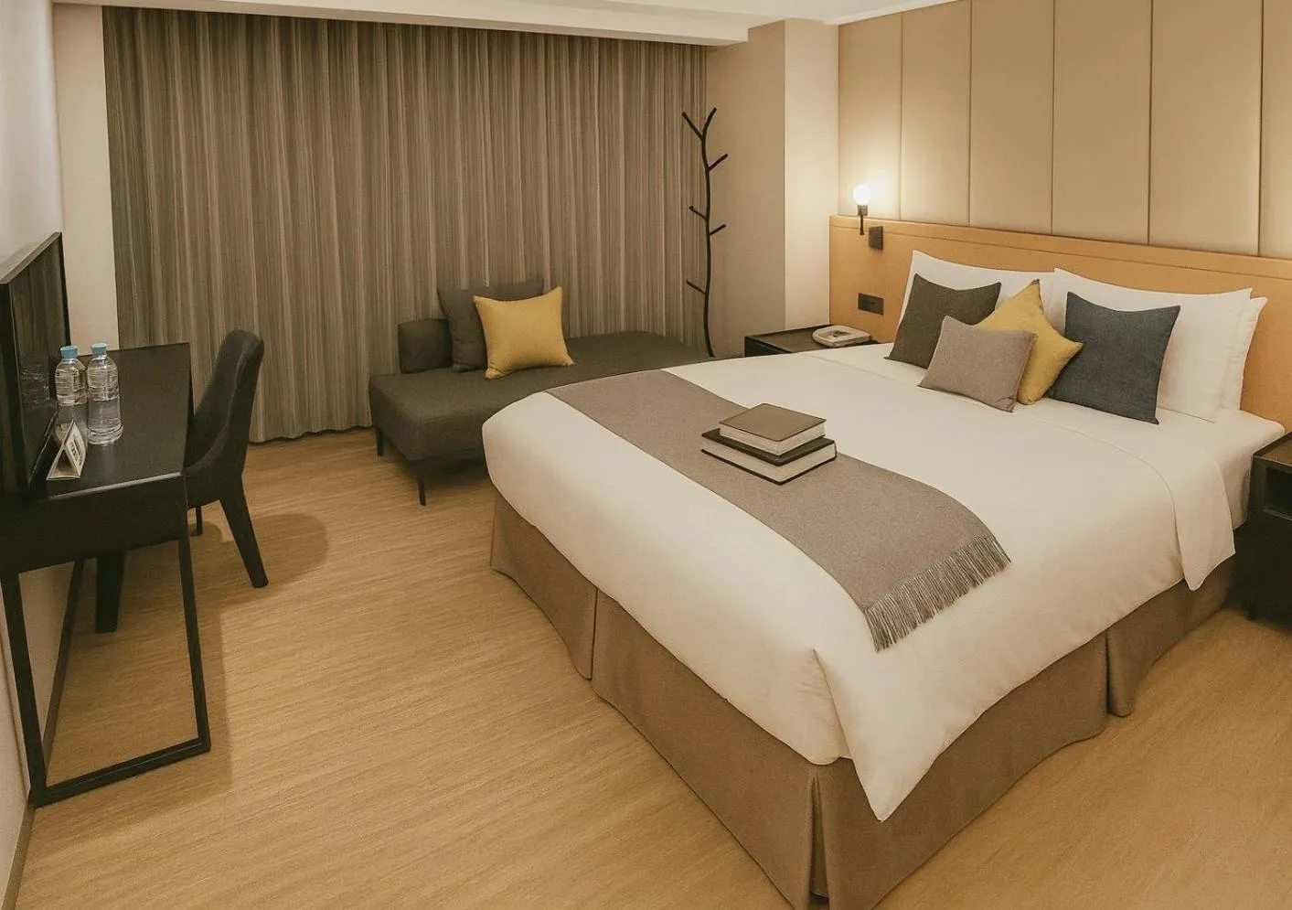 Bed in HopeCity MinSheng Hotel