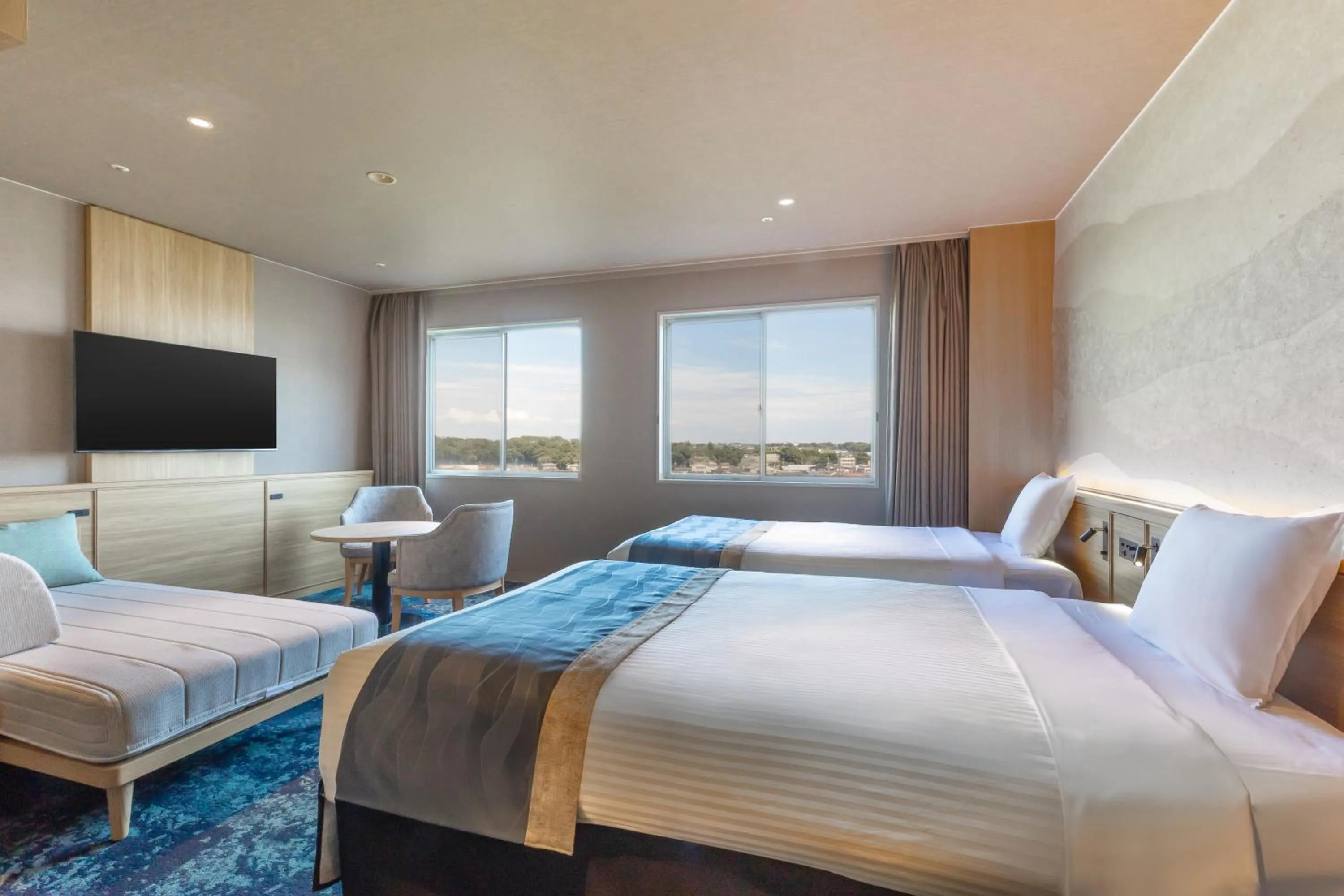 Photo of the whole room, Bed in KAMENOI HOTEL Oarai