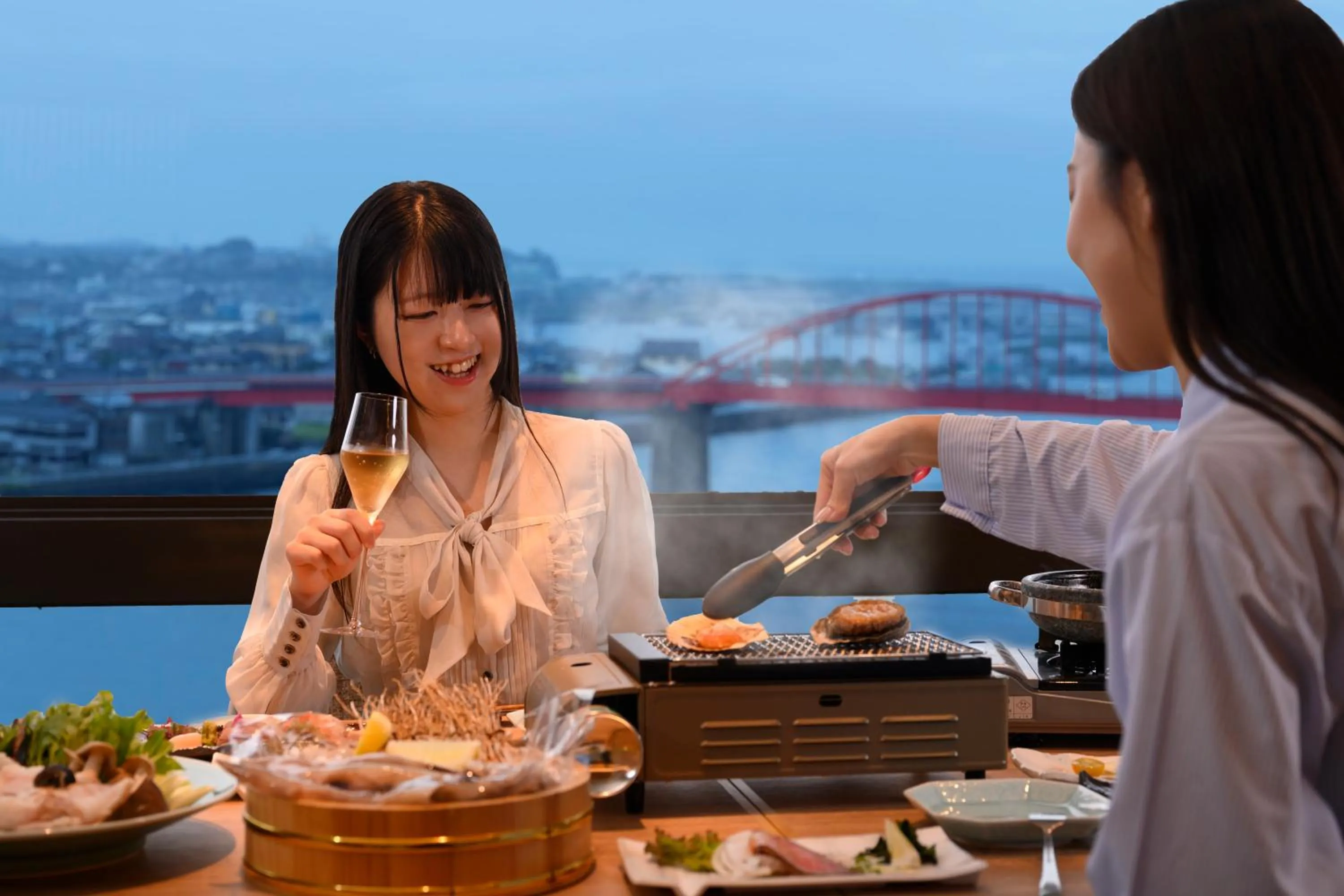 Dinner in KAMENOI HOTEL Oarai