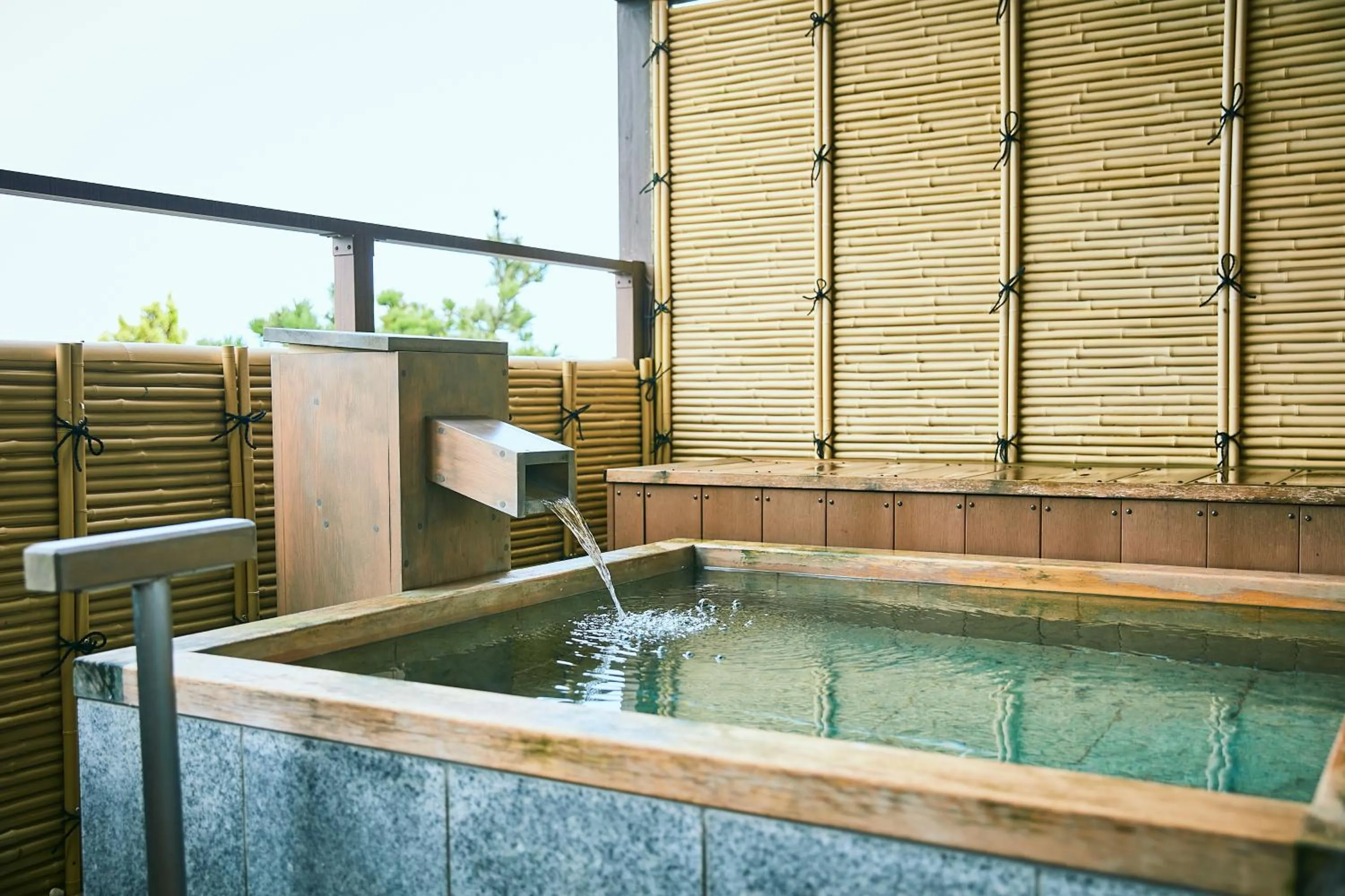 Open Air Bath in KAMENOI HOTEL Oarai