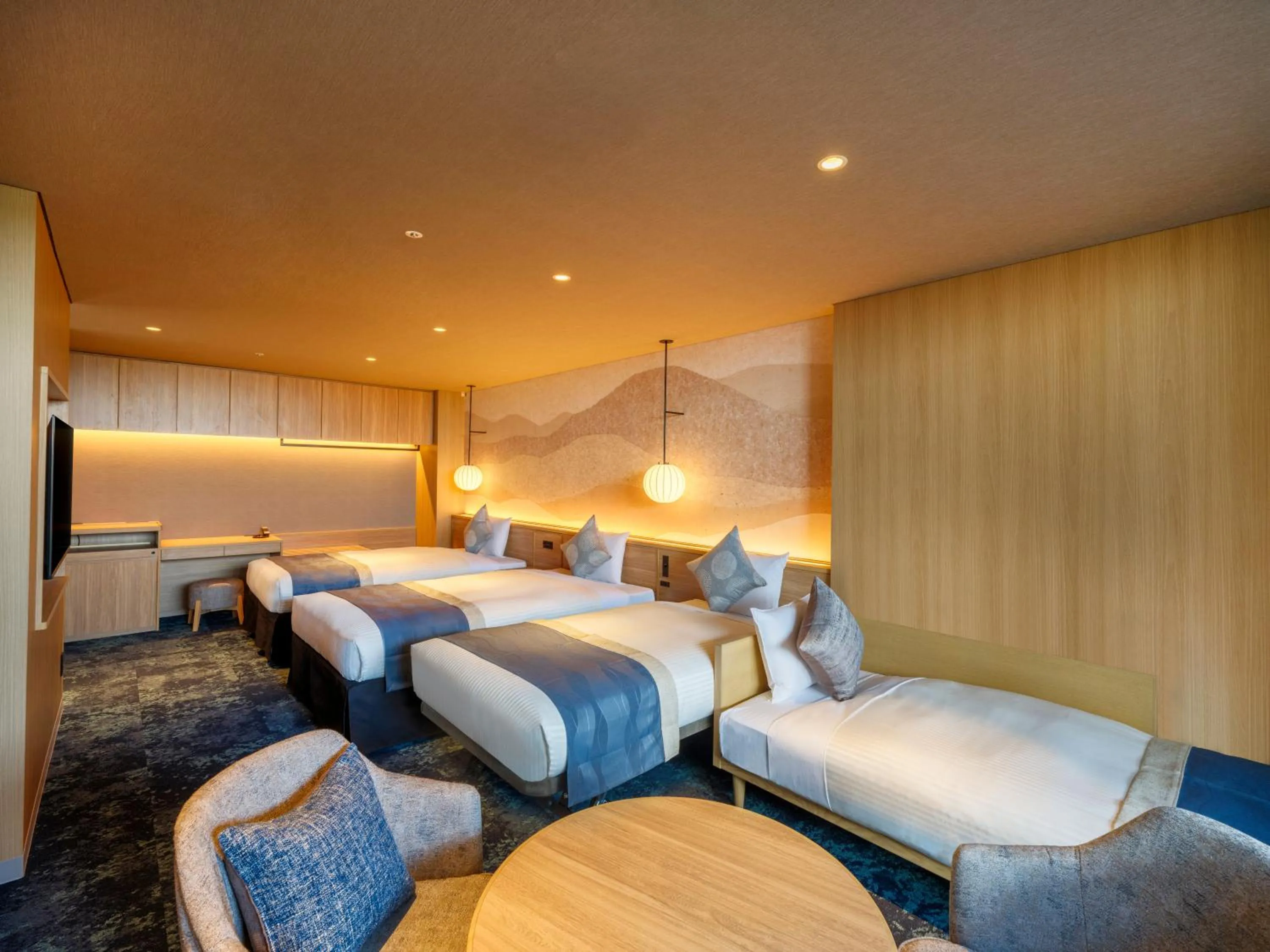 Bed in KAMENOI HOTEL Oarai