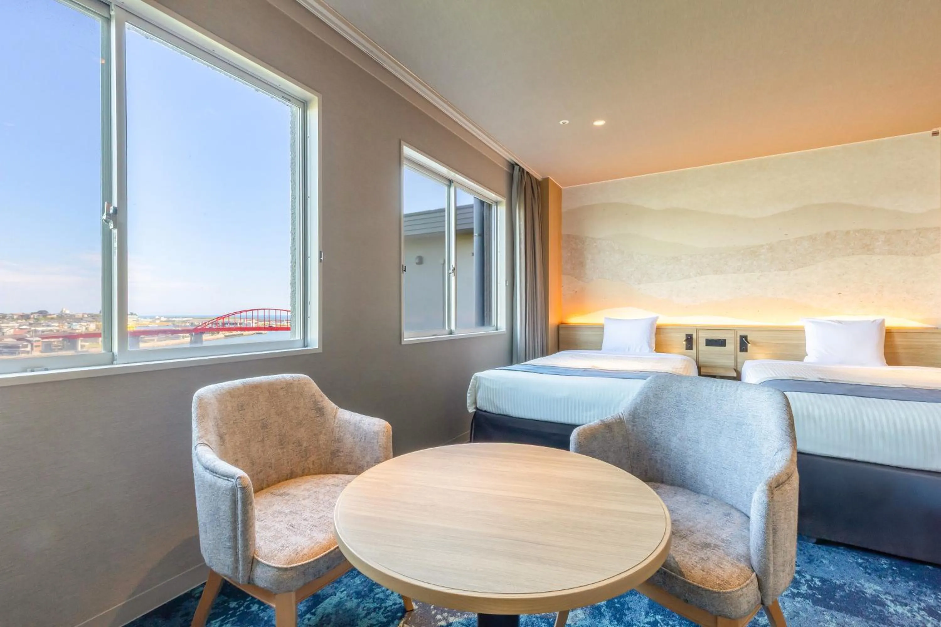 Photo of the whole room, Bed in KAMENOI HOTEL Oarai