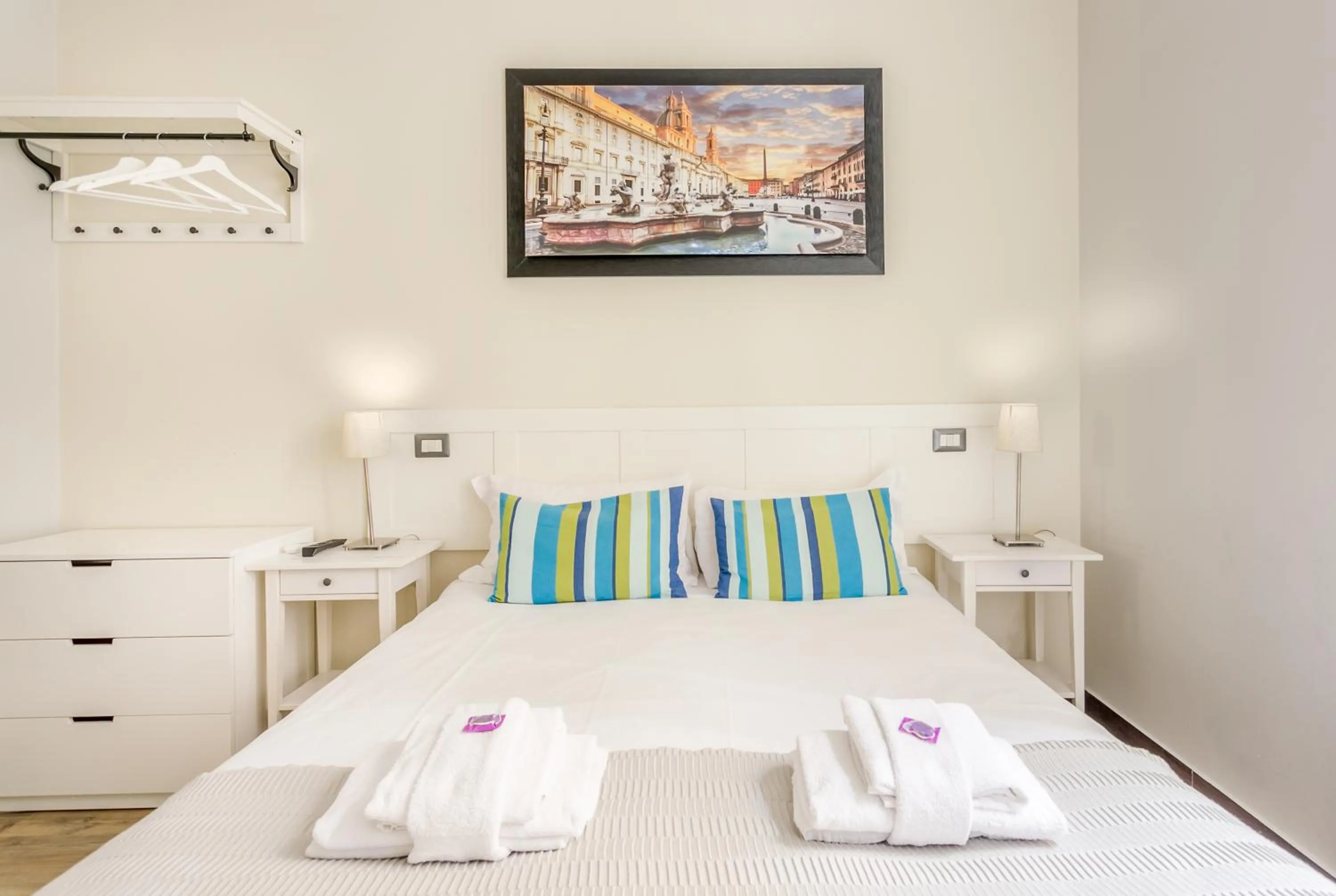 Bed in AmoRoma Suite