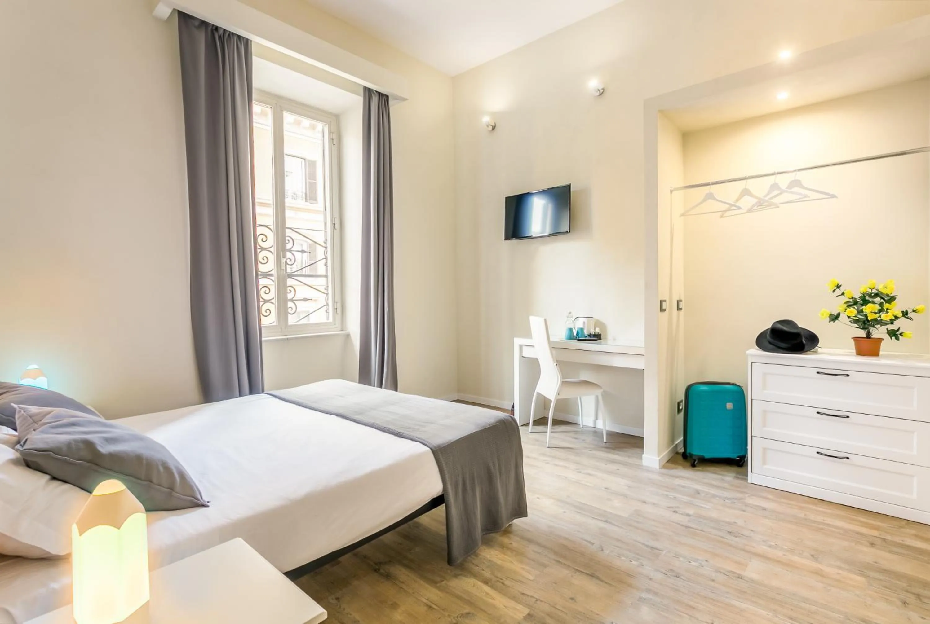 Bed in AmoRoma Suite