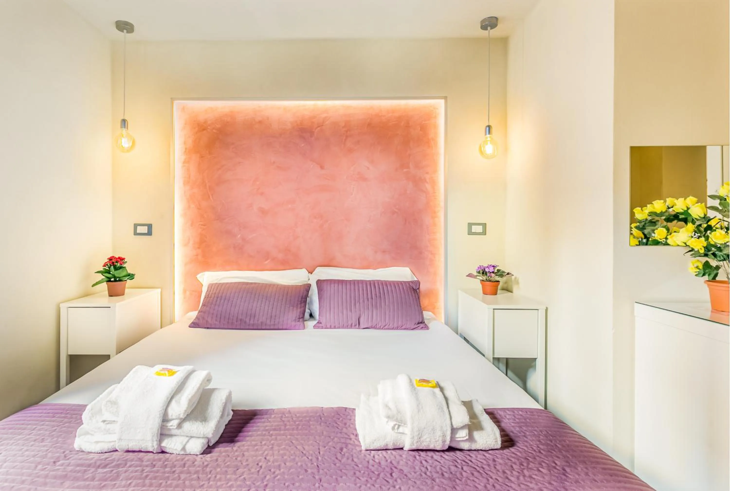 Bed in AmoRoma Suite