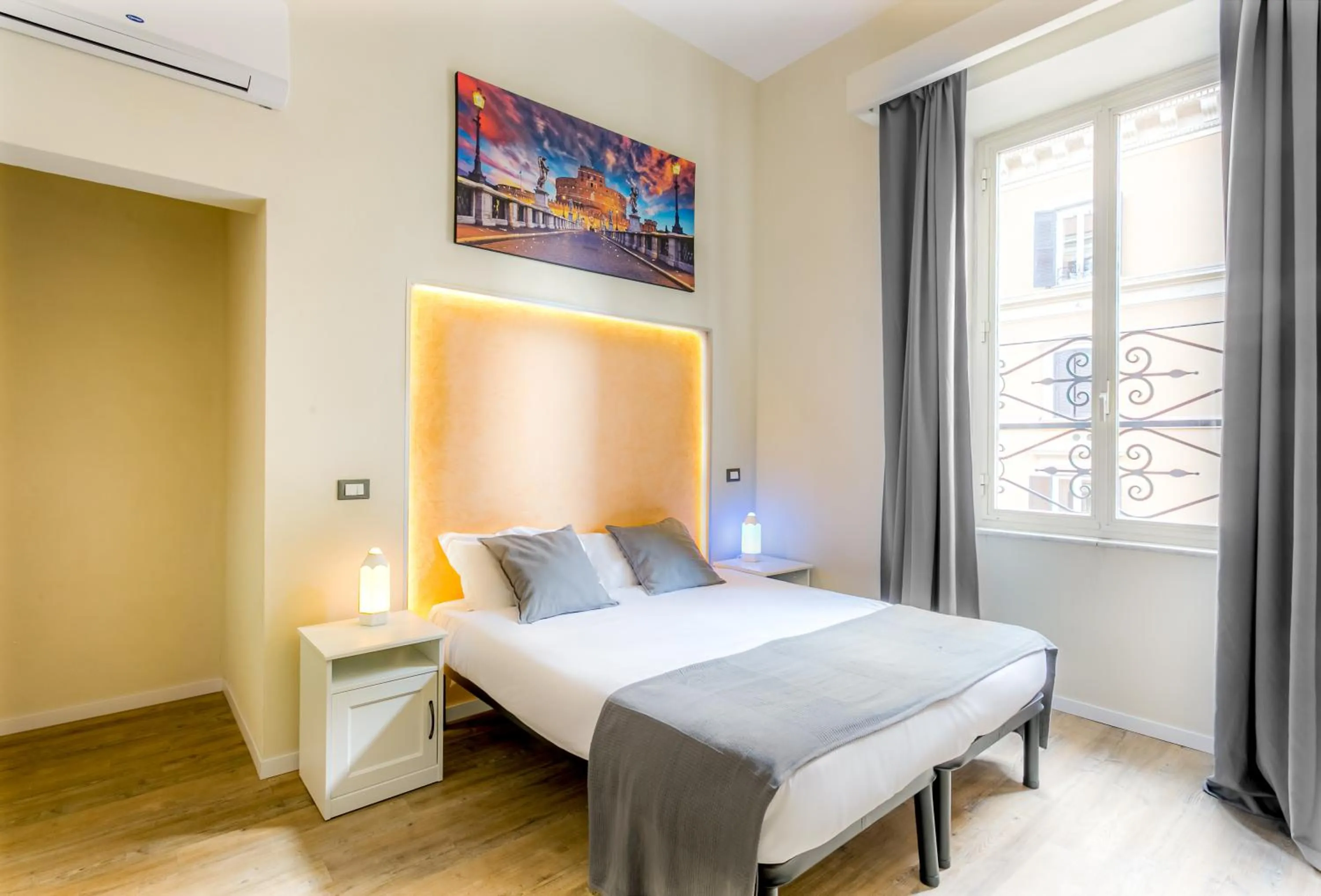 Bed in AmoRoma Suite