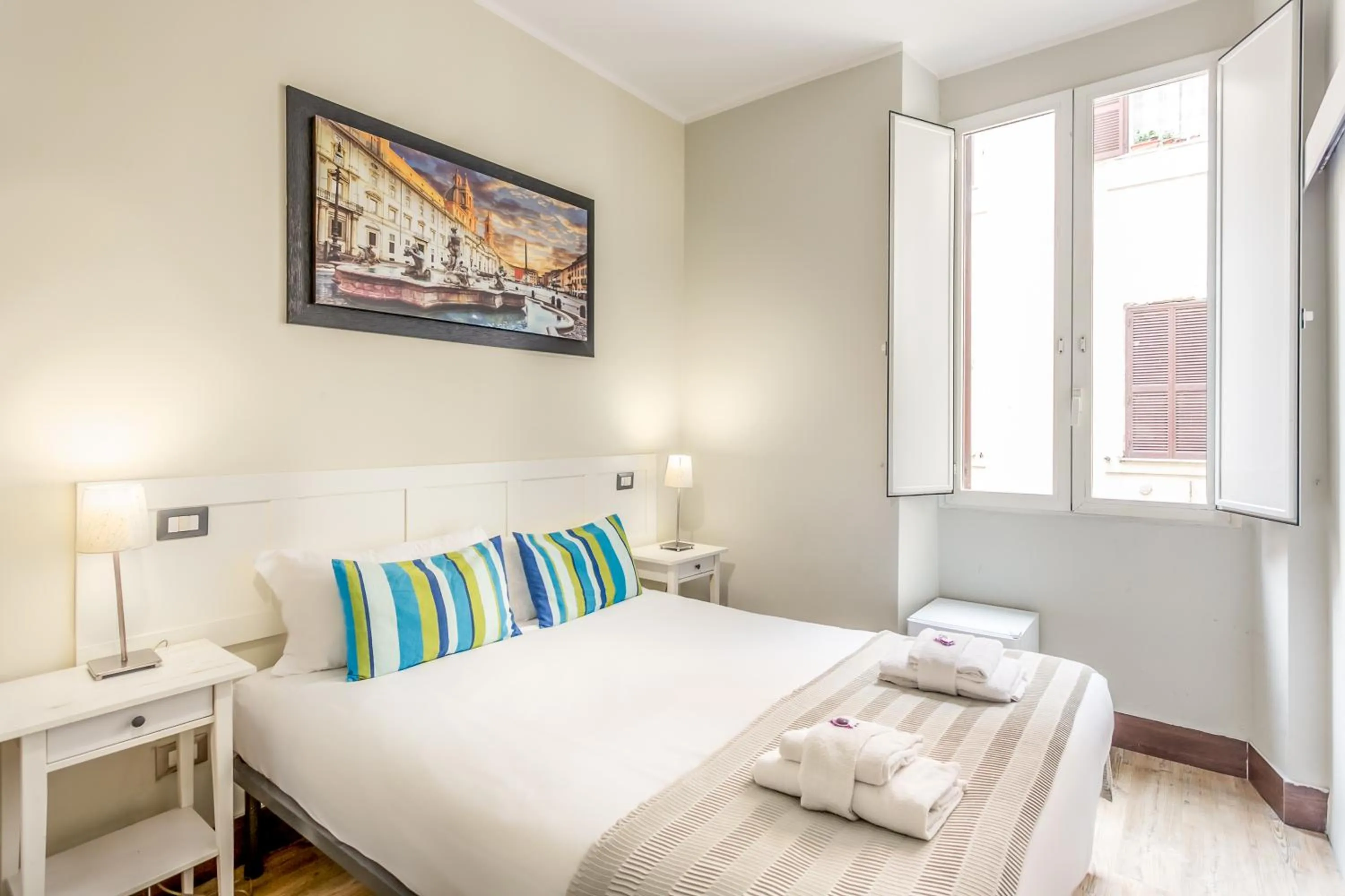 Bed in AmoRoma Suite