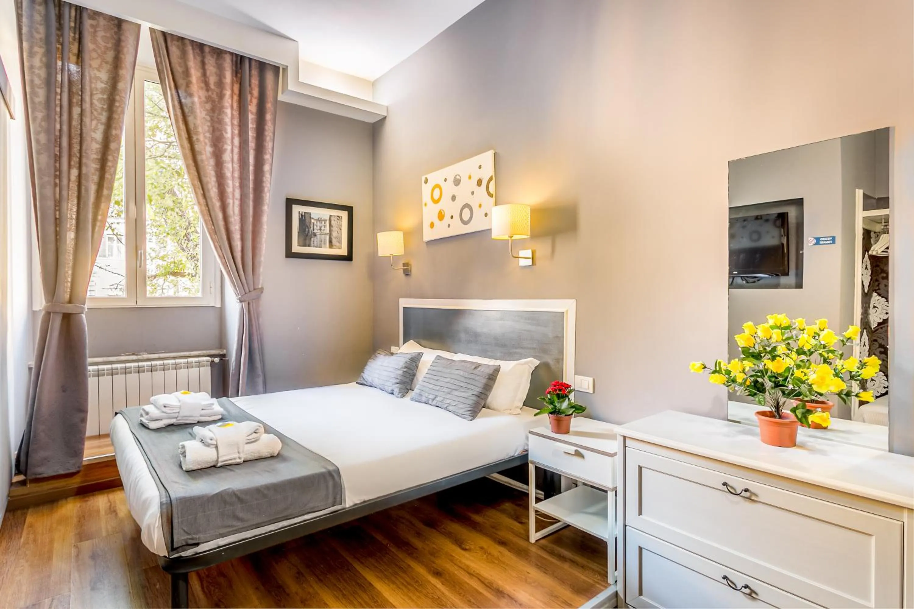 Bed in AmoRoma Suite