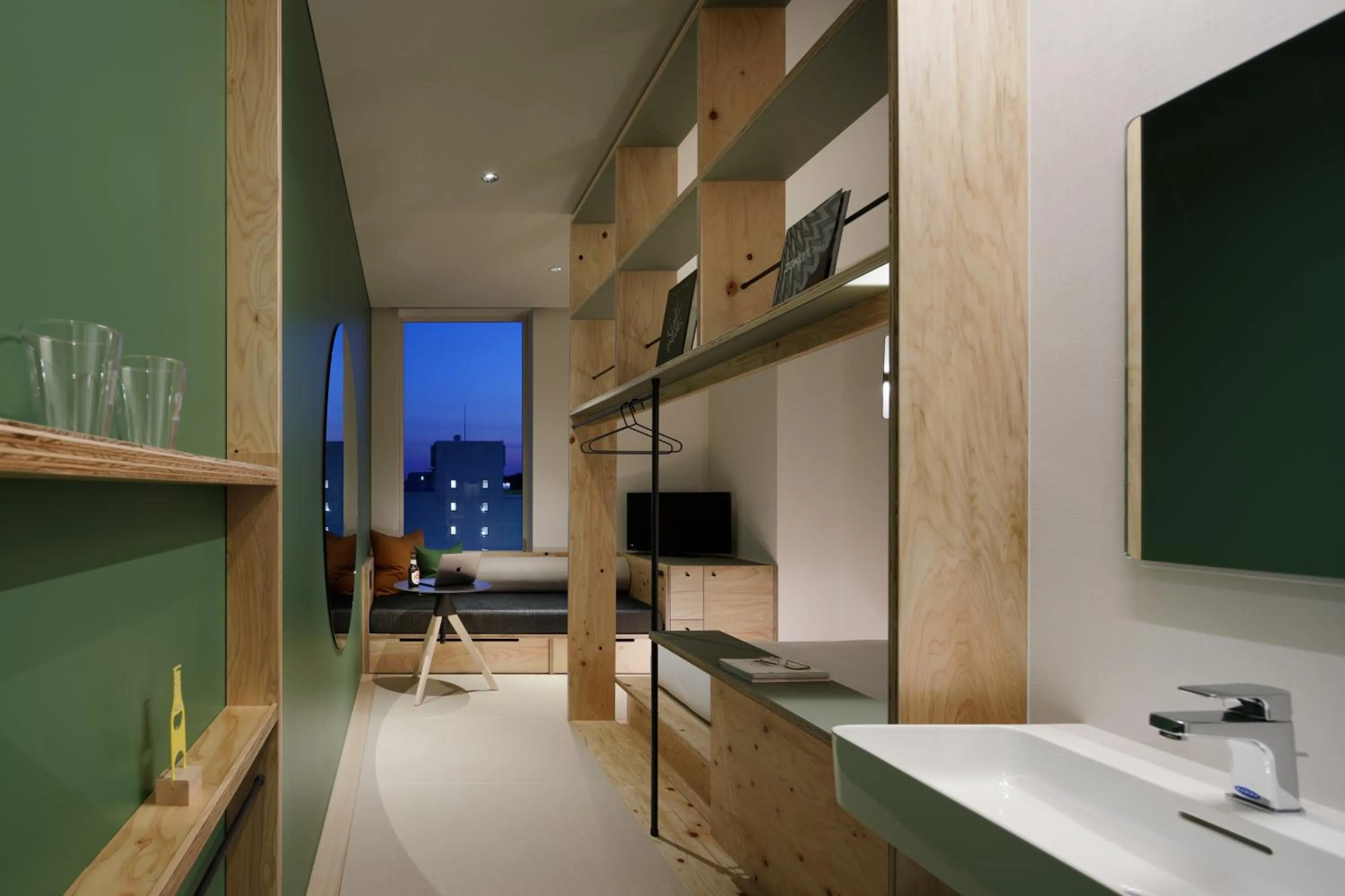 Photo of the whole room in BEB5 Tsuchiura by Hoshino Resorts