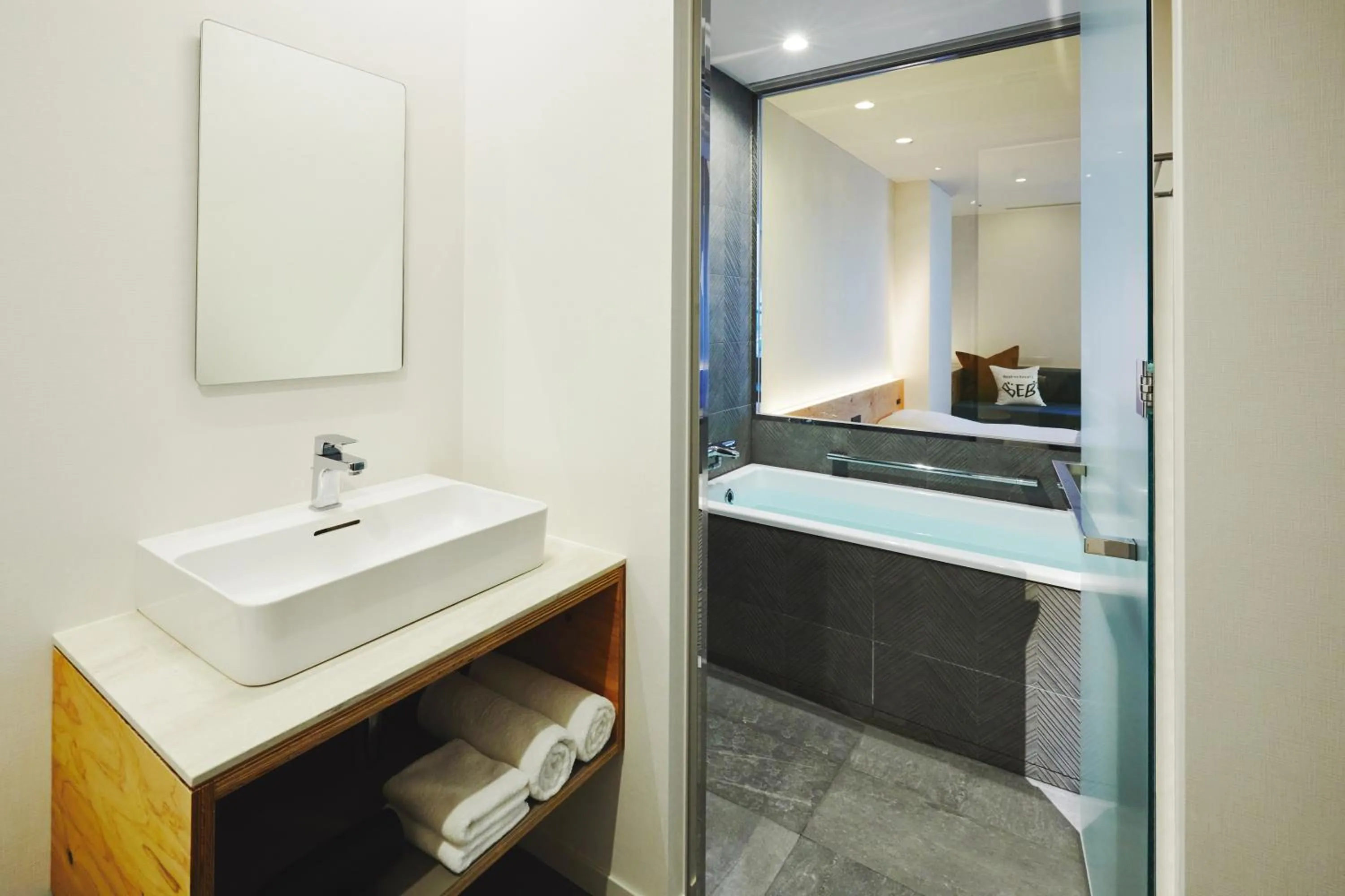 Bathroom in BEB5 Tsuchiura by Hoshino Resorts