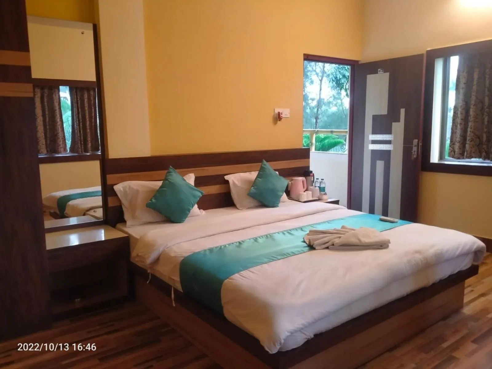 Bed in Sundarban Tiger Roar Resort