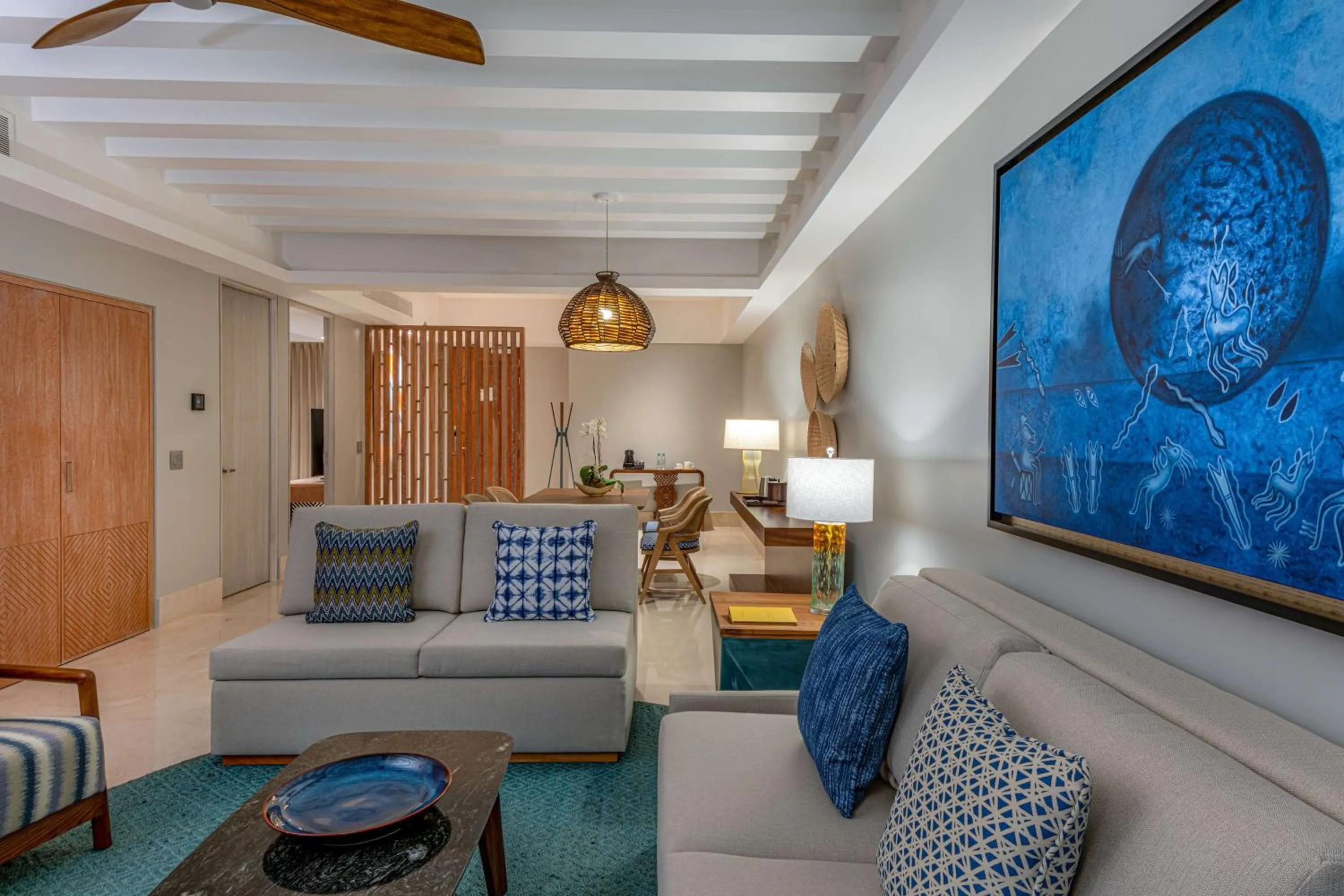 Living room in Conrad Punta de Mita