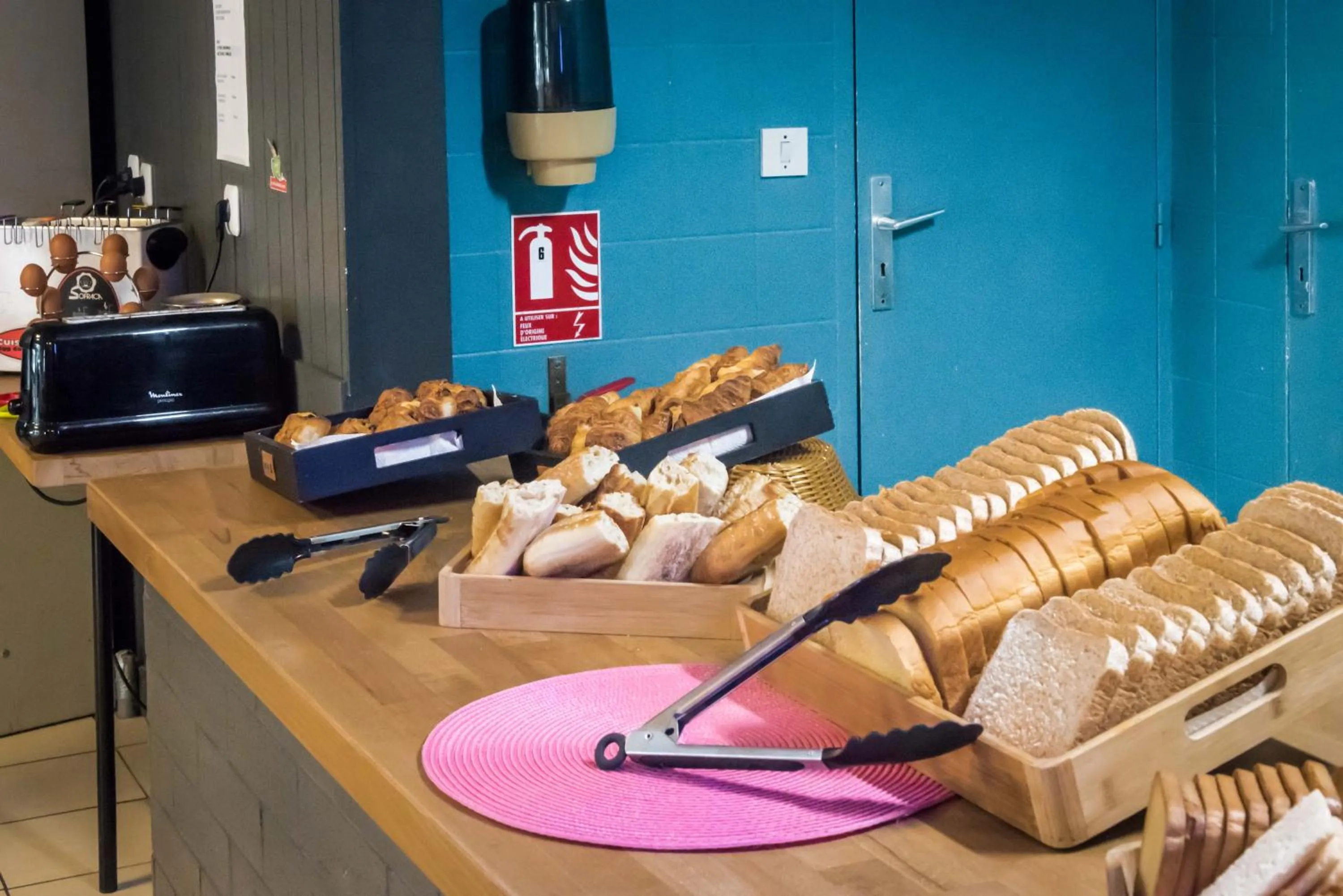 Buffet breakfast in Brit Hotel Limoges Nord