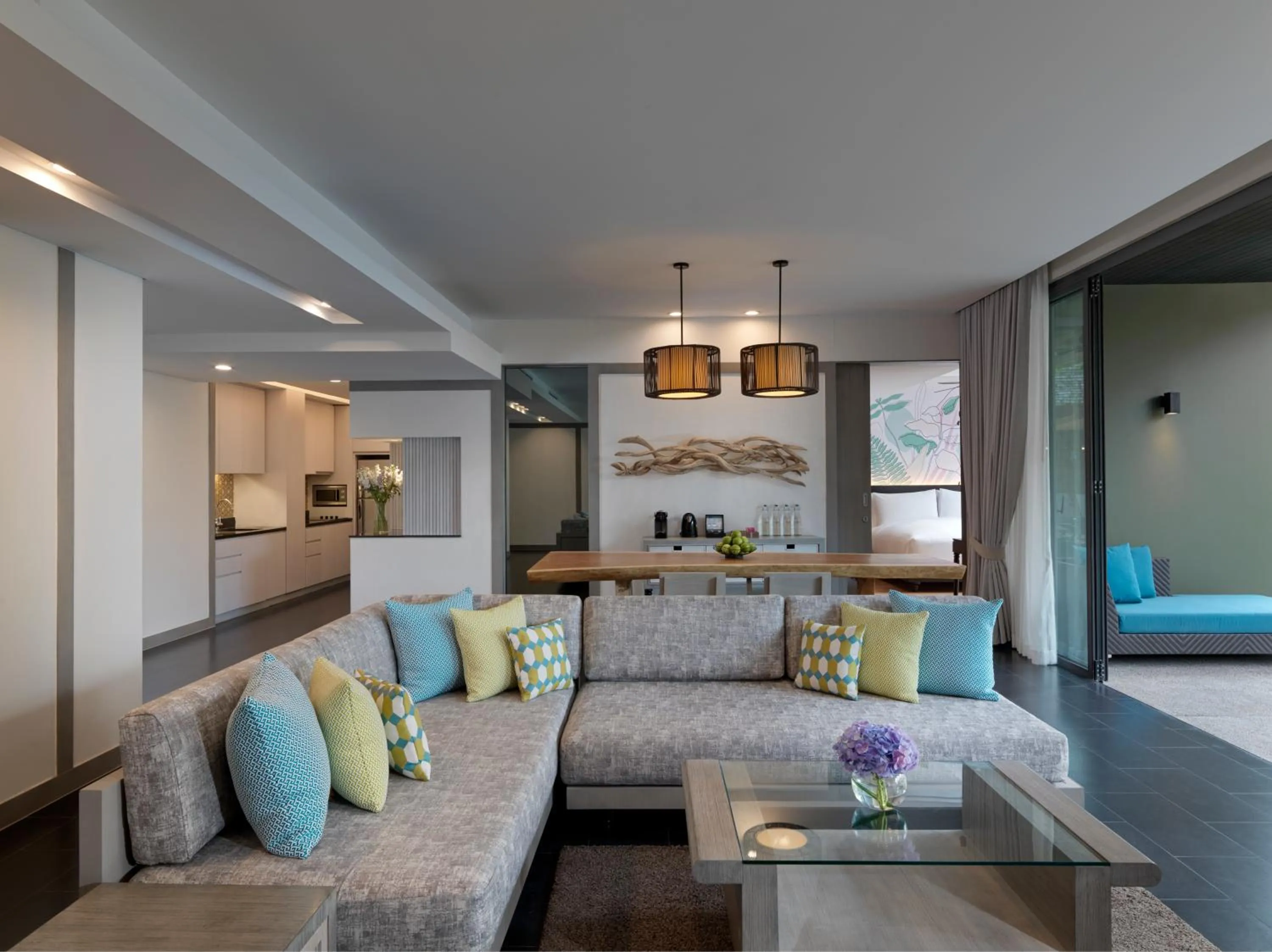 Living room in Avani Plus Mai Khao Phuket Suites