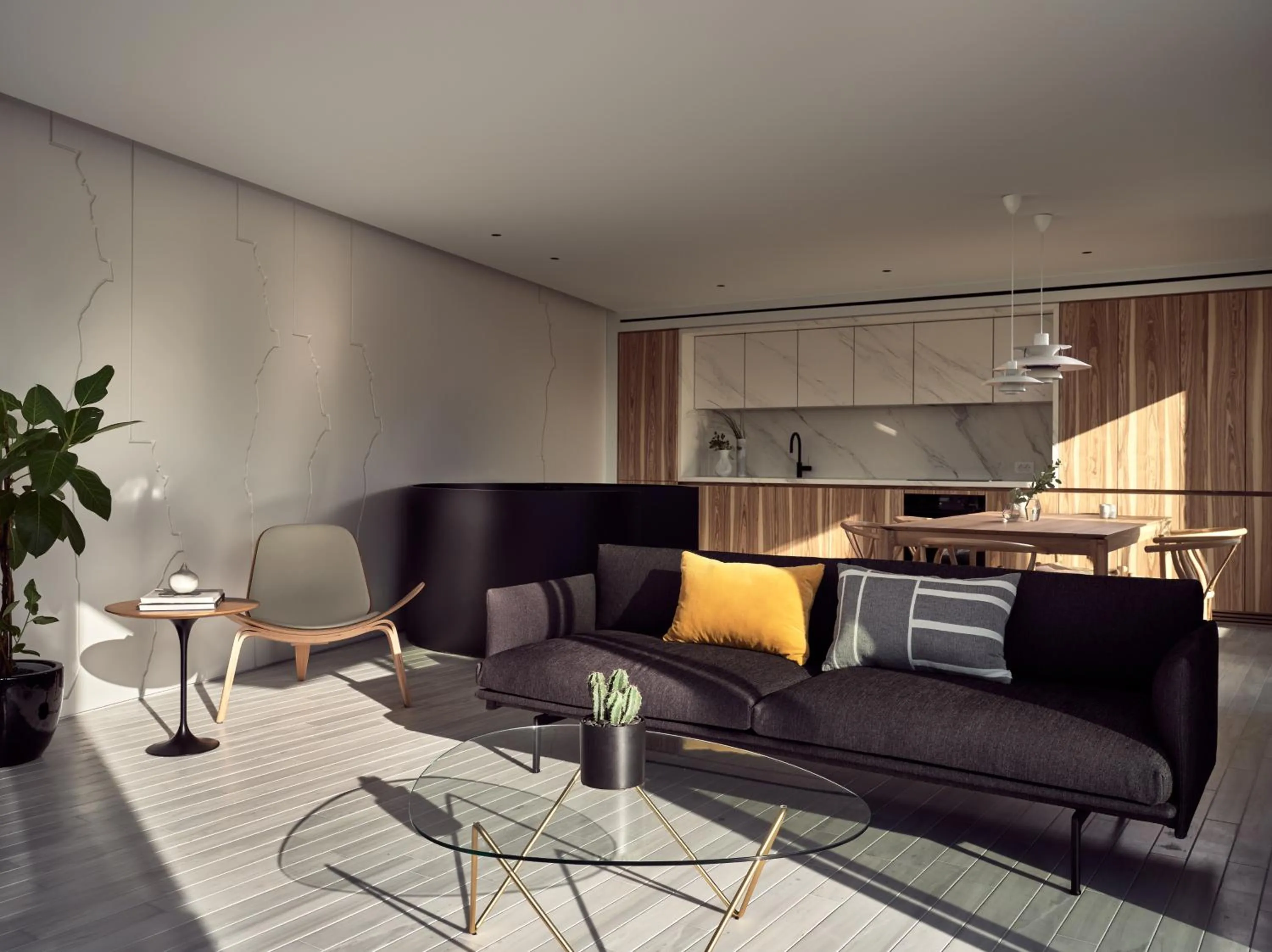 Seating area in Urban Stripes Athens