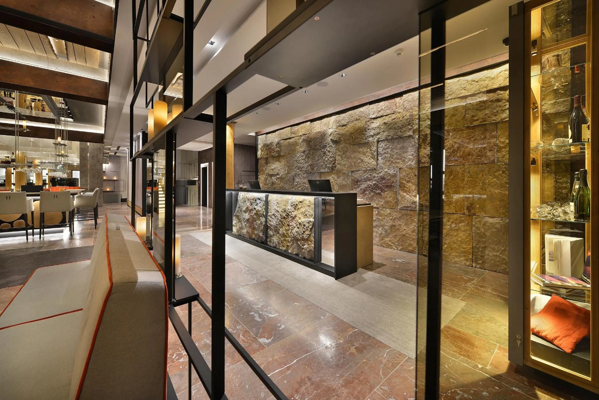 Lobby or reception in Grand Hotel Hradec