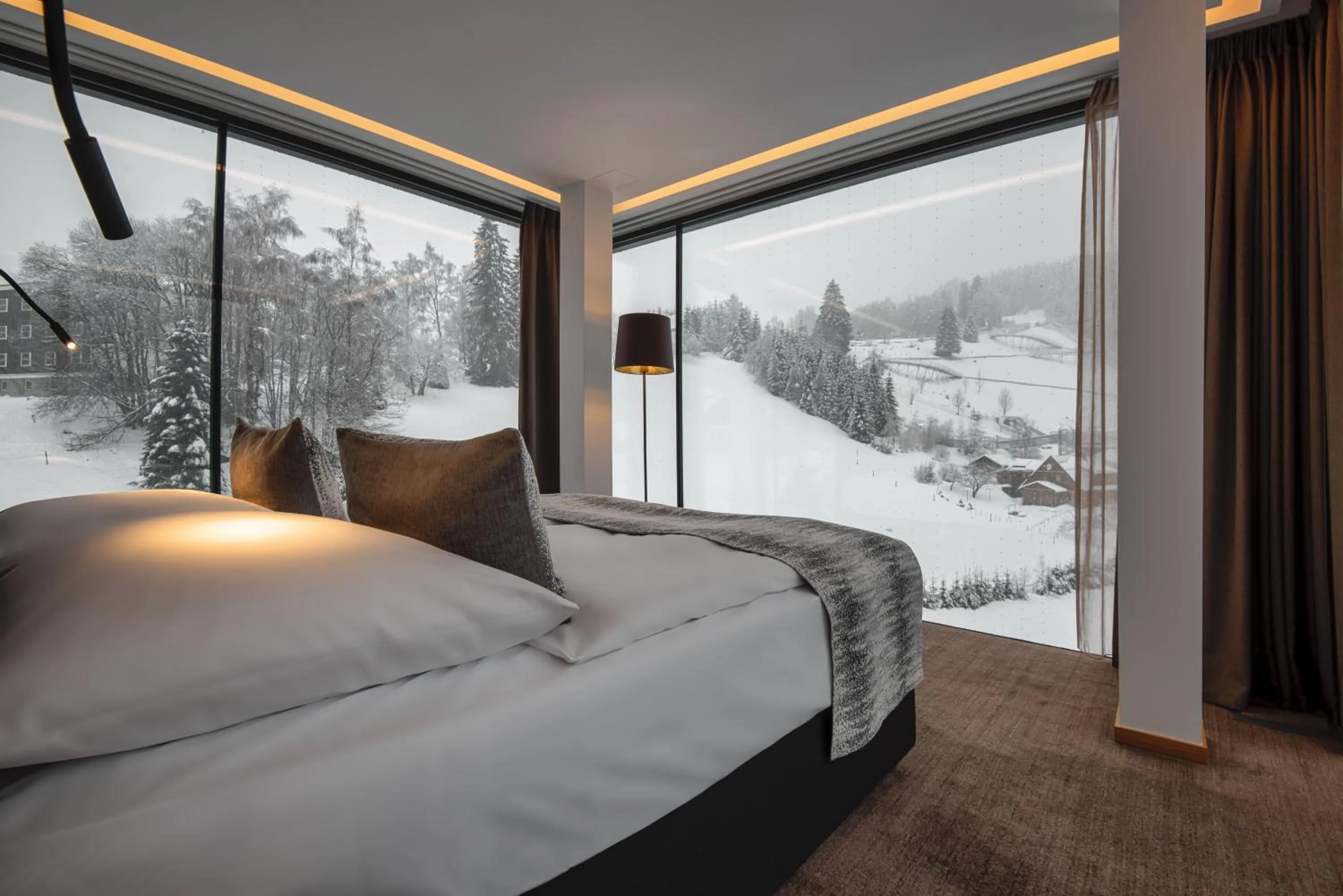 Bedroom, Bed in Grand Hotel Hradec