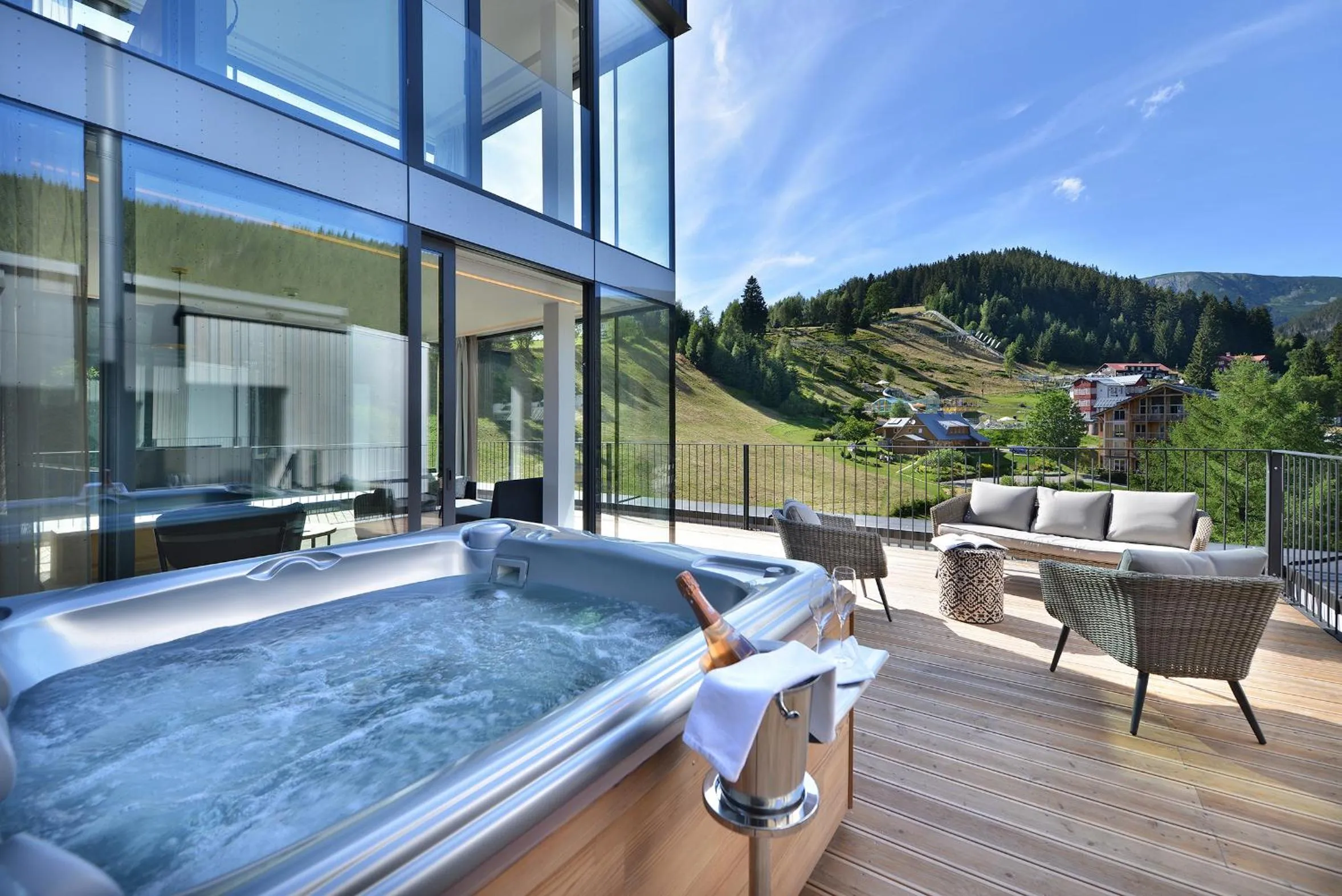 Hot Tub in Grand Hotel Hradec