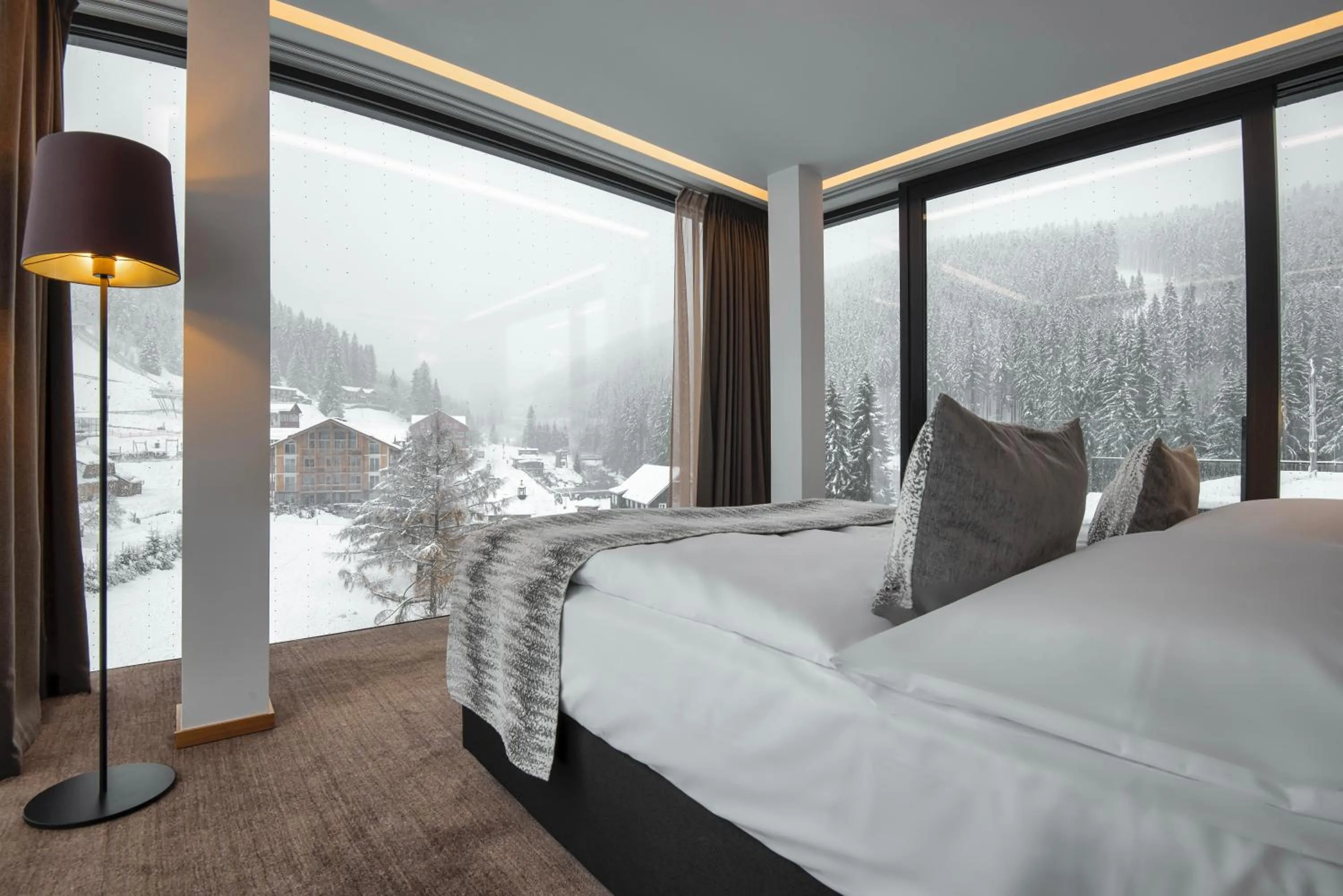 Bedroom, Bed in Grand Hotel Hradec