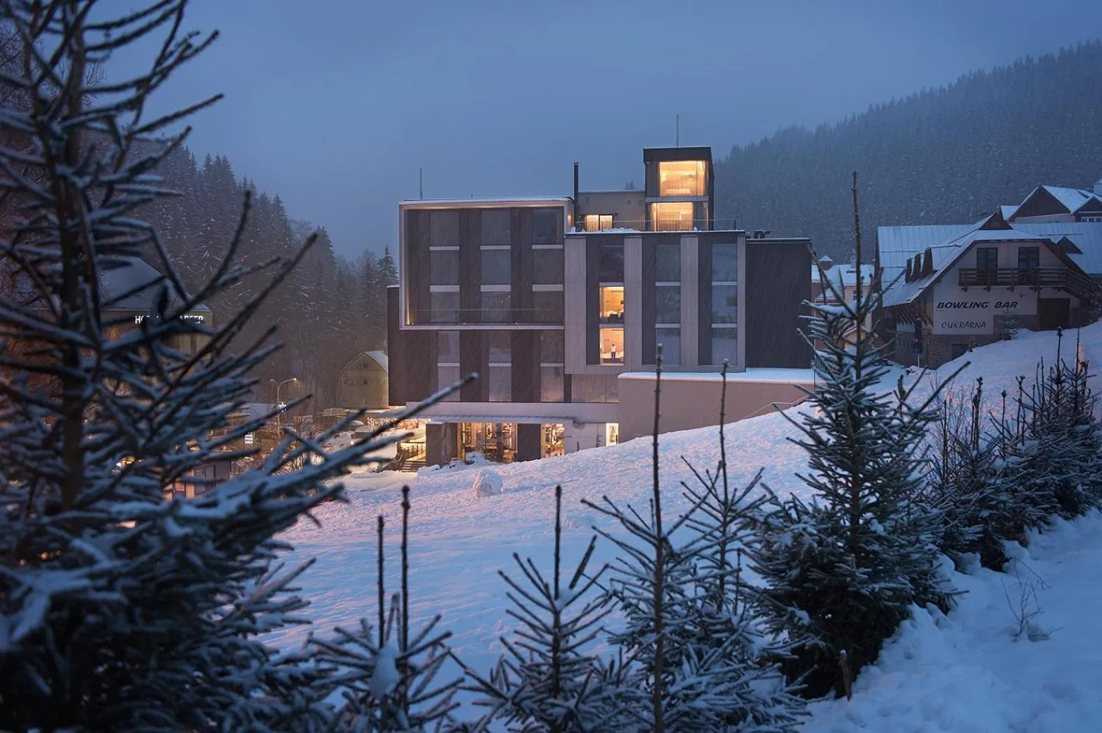 Bird's eye view in Grand Hotel Hradec