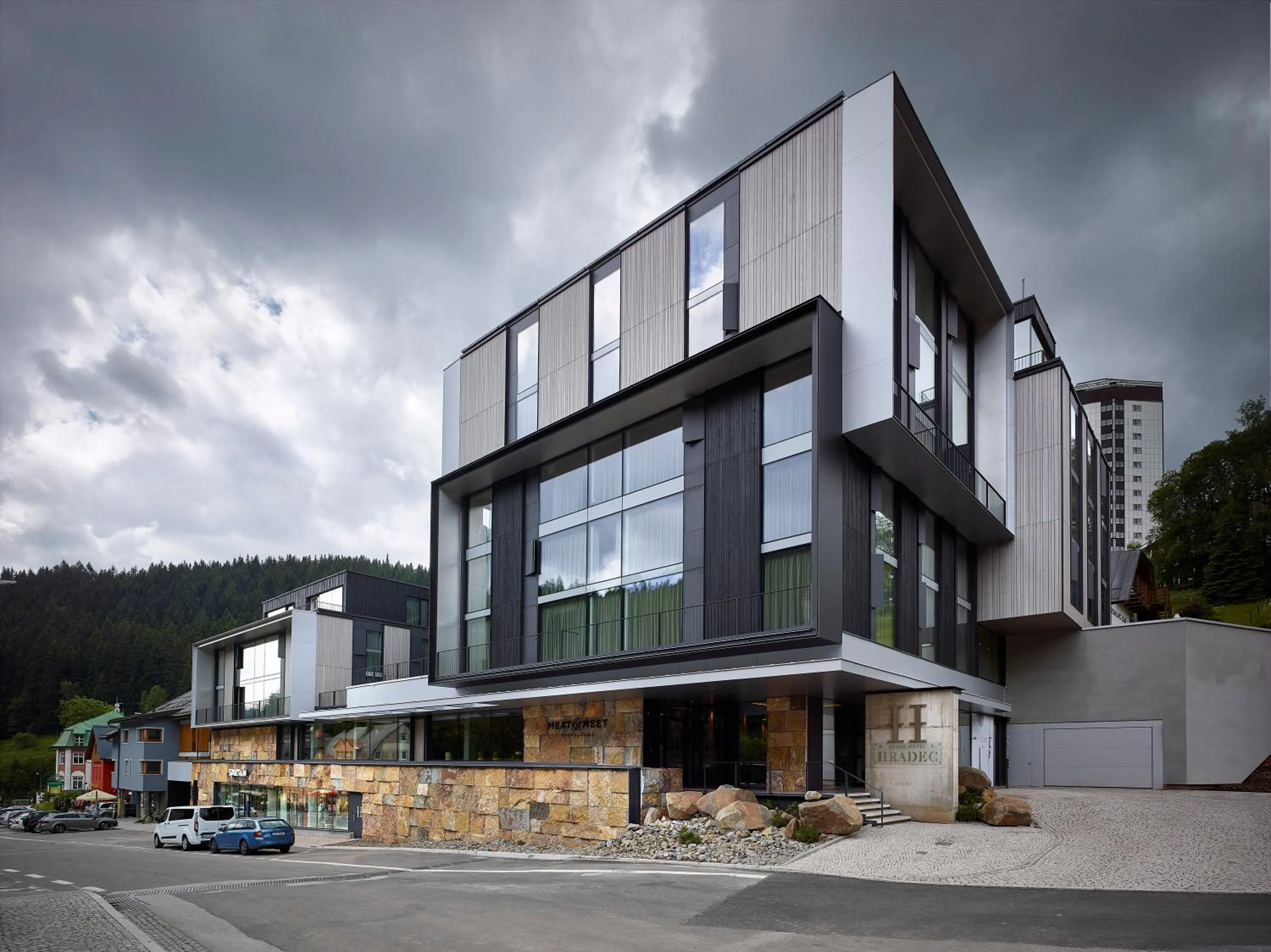 Property building in Grand Hotel Hradec