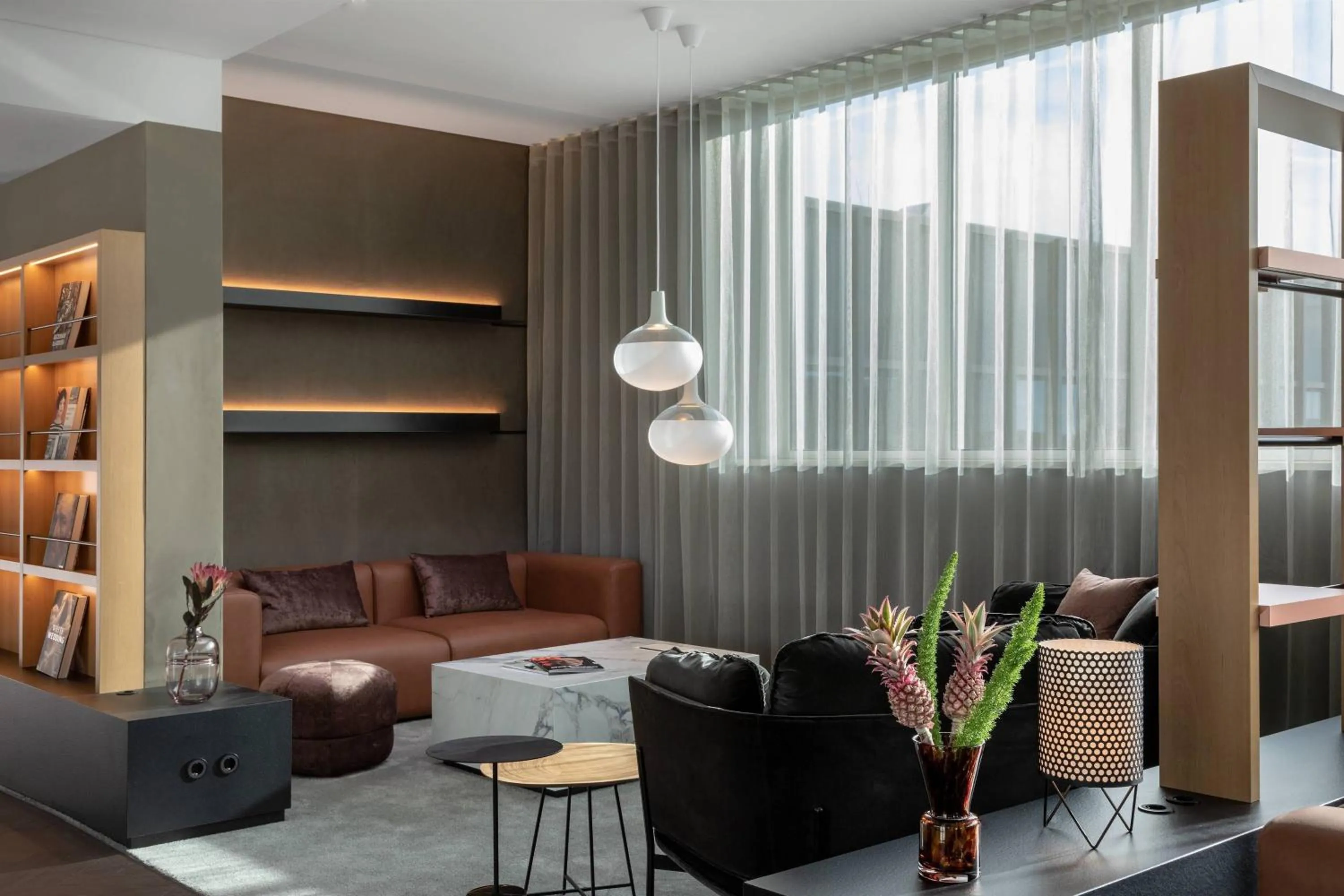 Lounge or bar in Frankfurt Airport Marriott Hotel