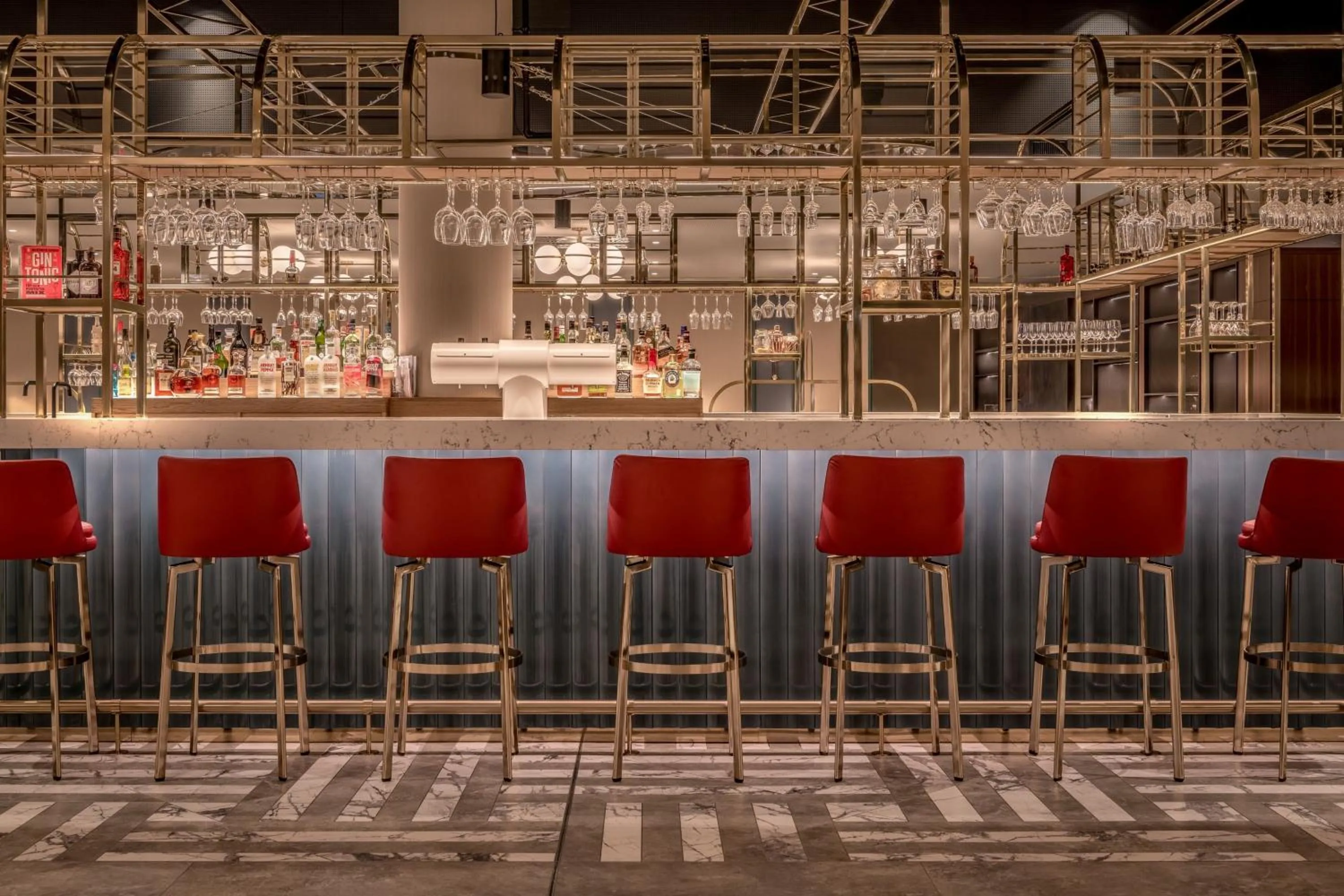 Lounge or bar in Frankfurt Airport Marriott Hotel