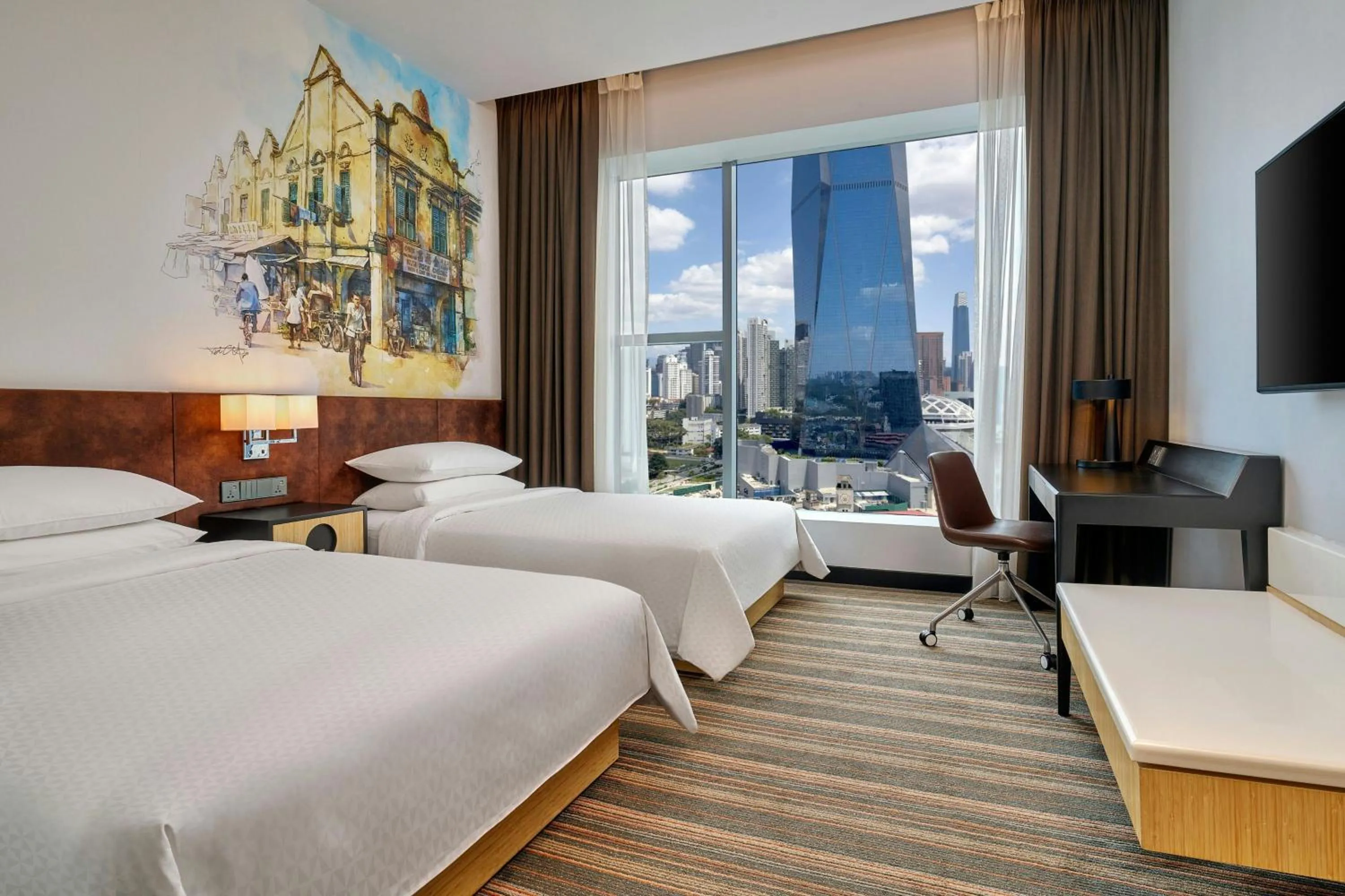 Photo of the whole room, Bed in Four Points by Sheraton Kuala Lumpur, Chinatown