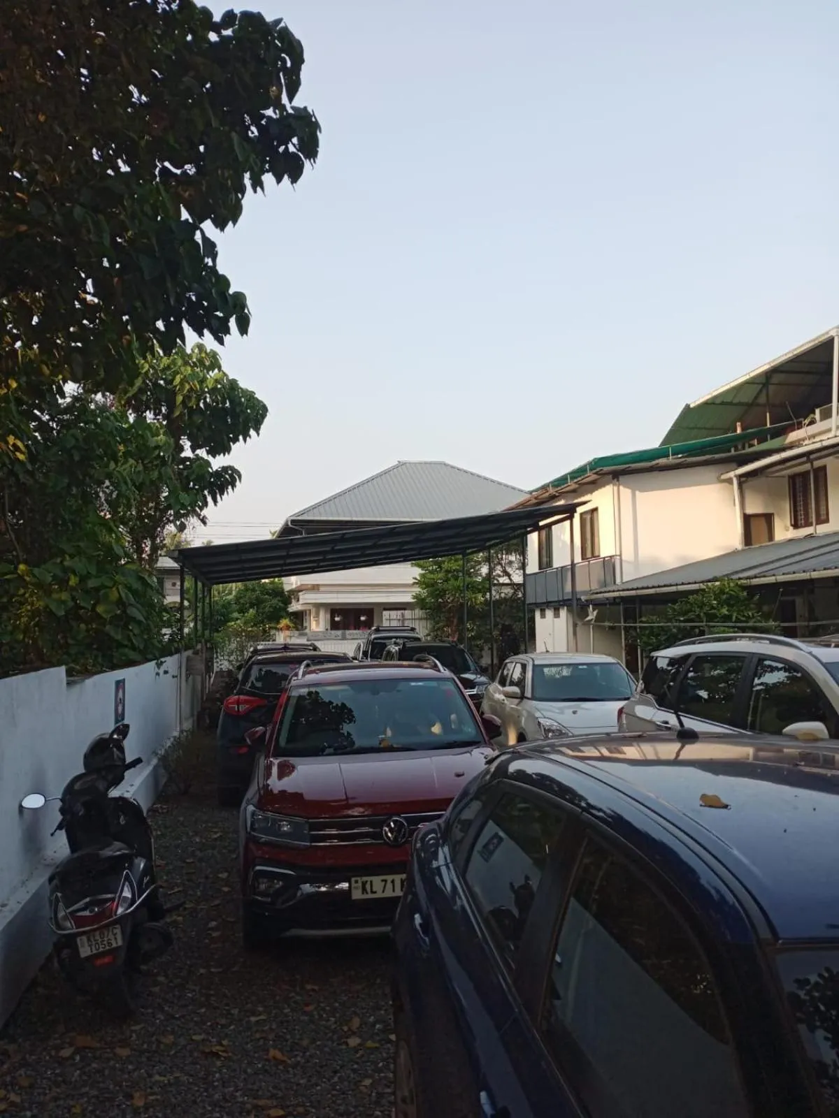 Parking in Nature Villa Kochi