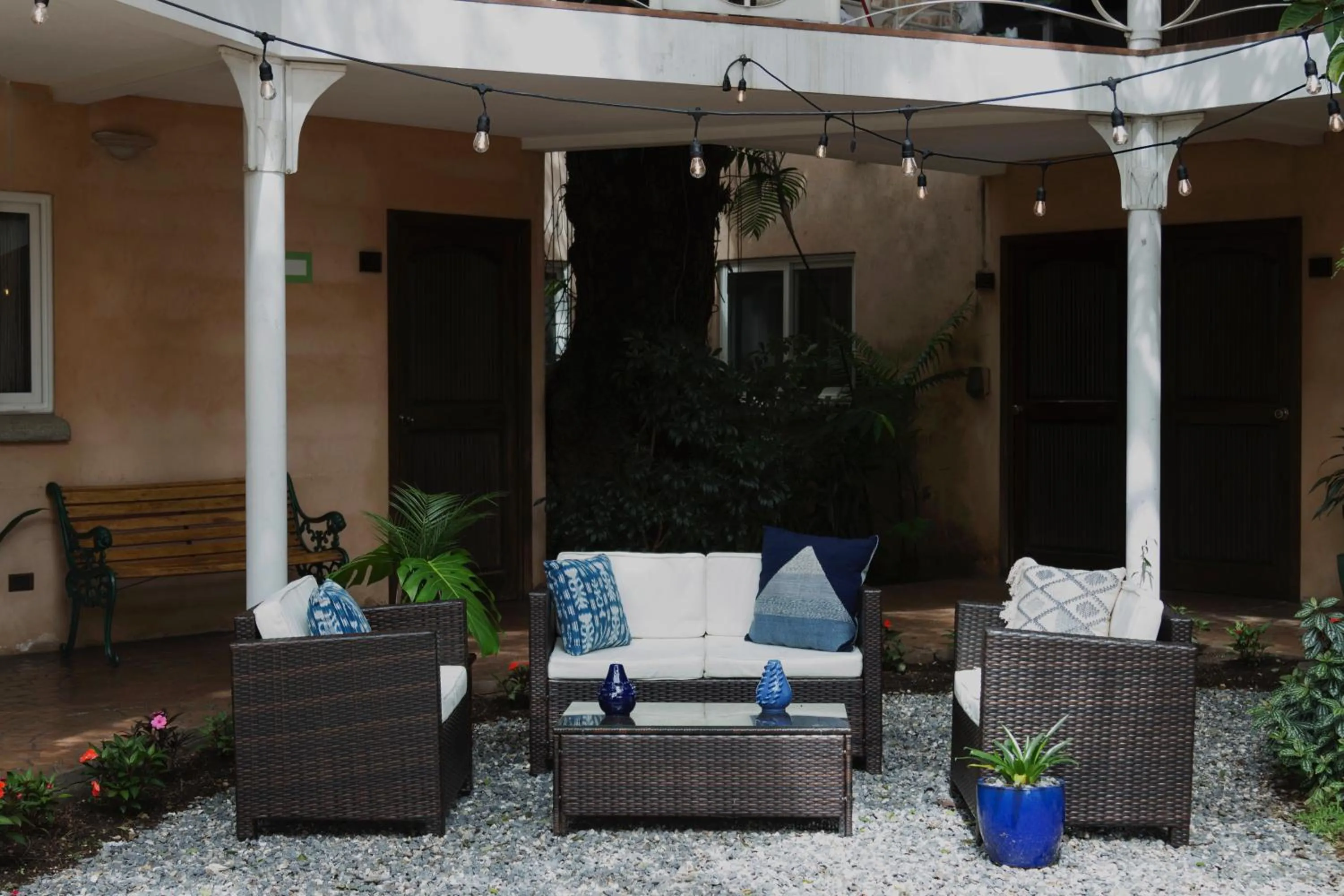 Garden view in Hotel Ciudad Vieja