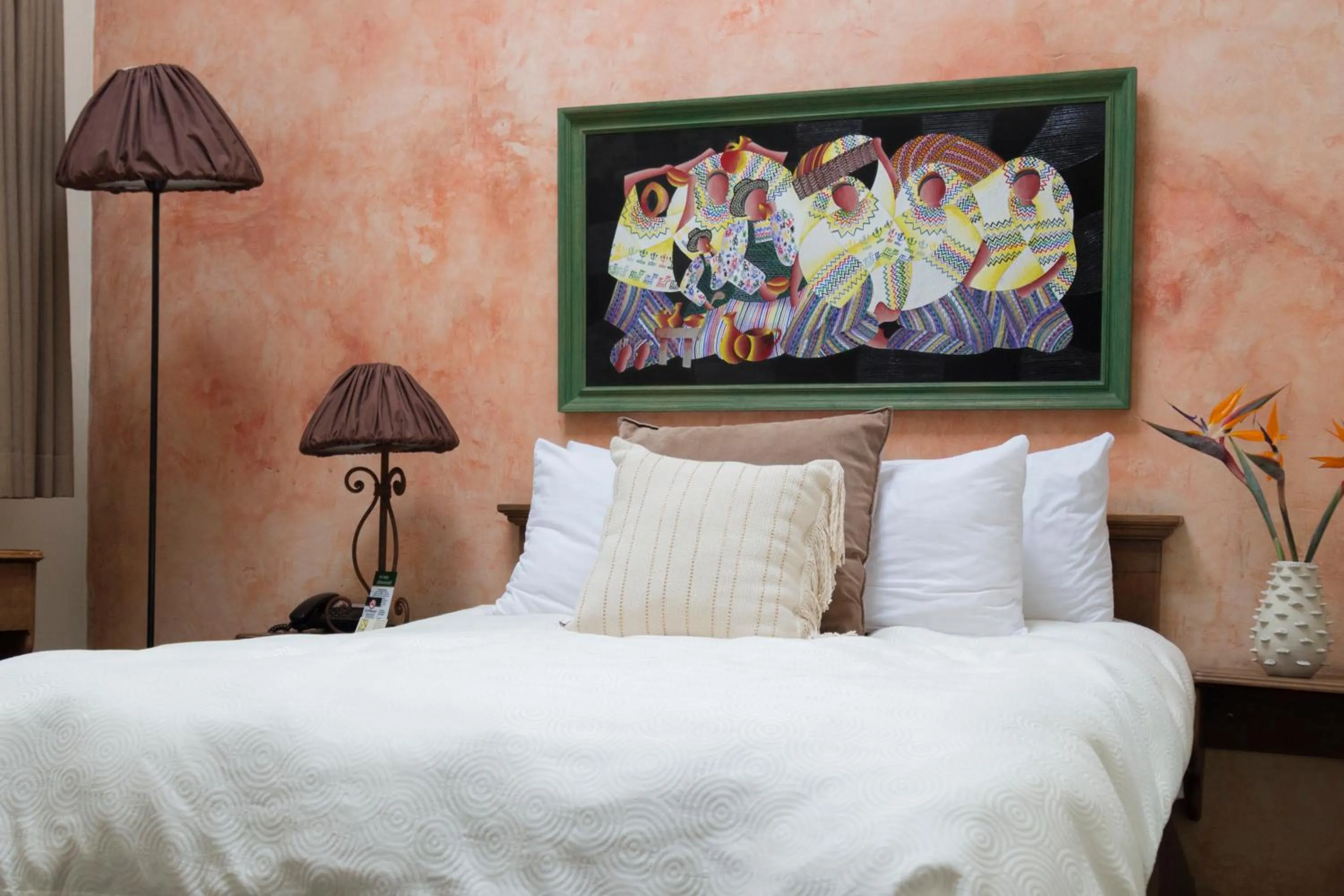 Decorative detail, Bed in Hotel Ciudad Vieja