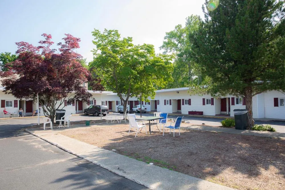 Patio in Bedford Motel