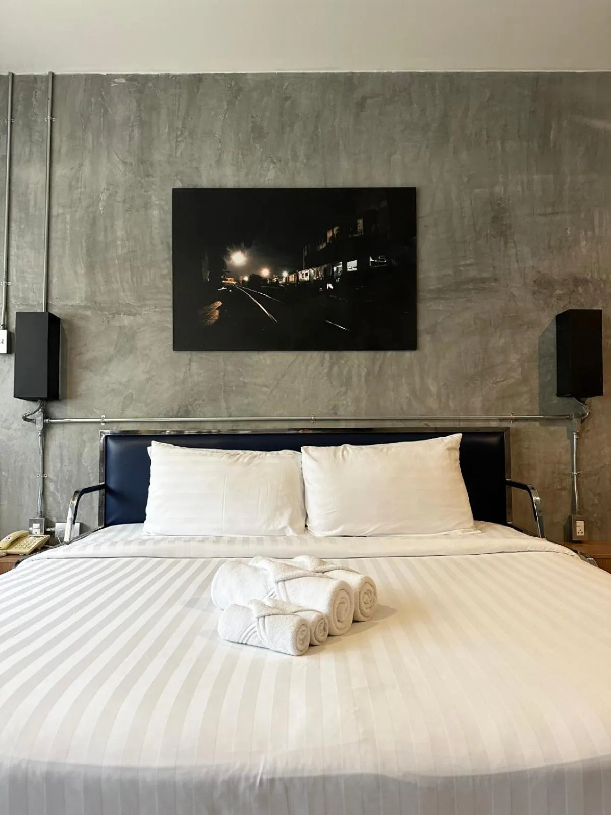 Bed in The Terminal Khon Kaen Hotel