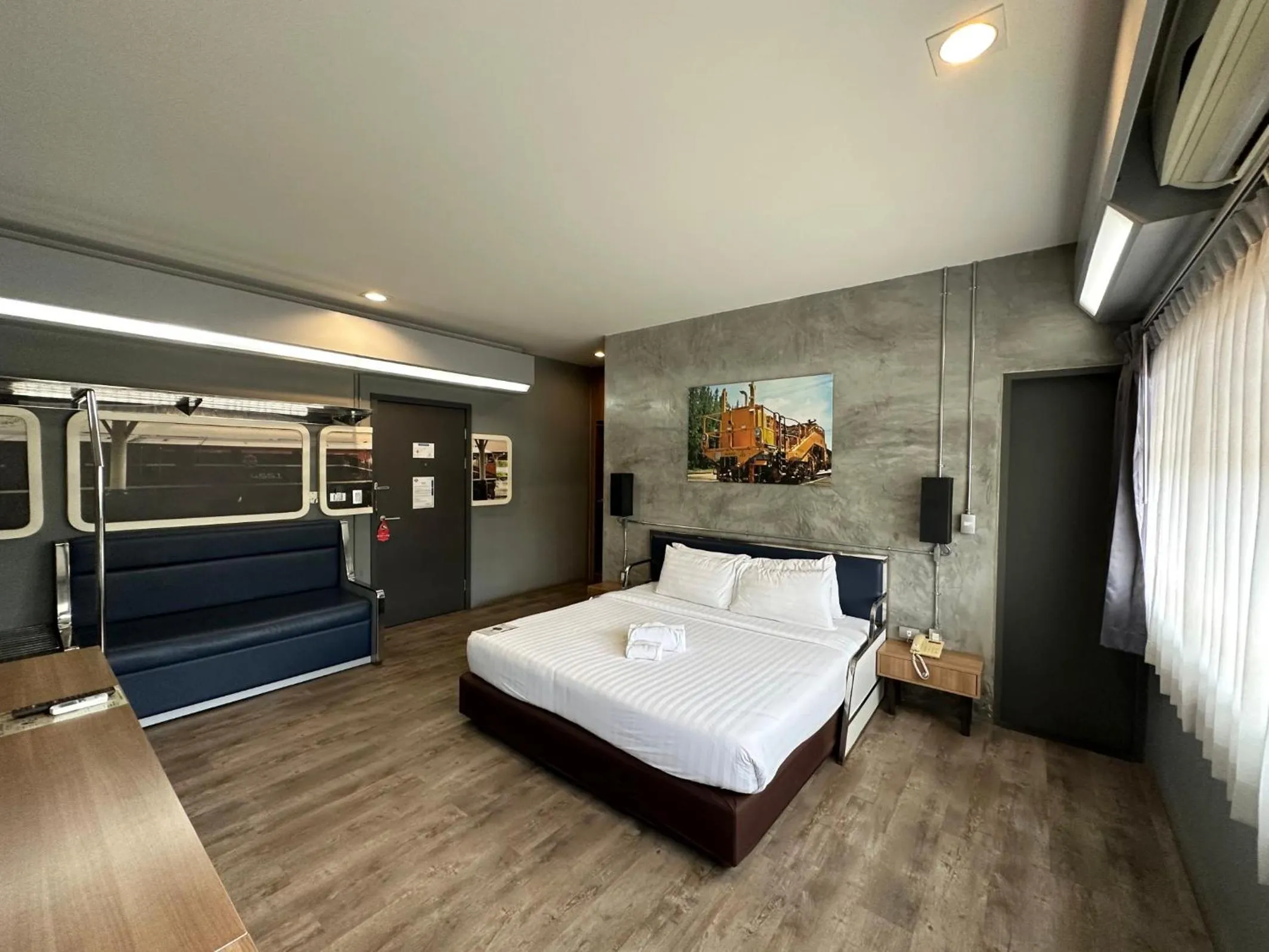 Bed in The Terminal Khon Kaen Hotel